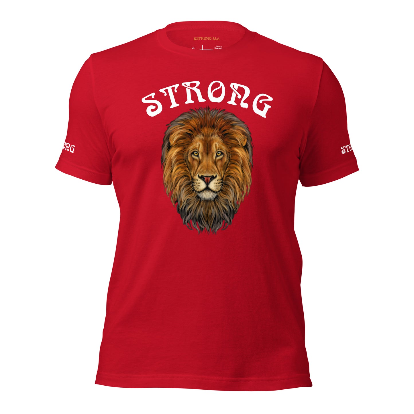 “STRONG”Men’s T-Shirt W/White Arch Font