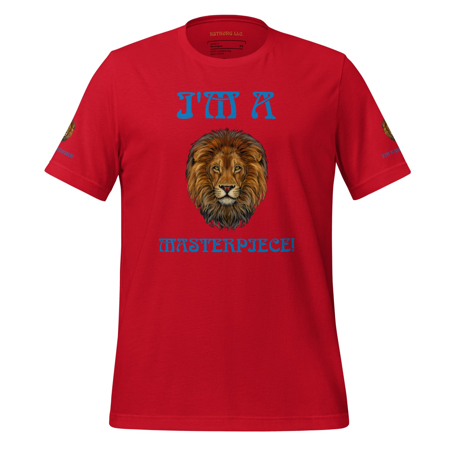 I’M A MASTERPIECE!"Unisex T-Shirt W/Blue Font