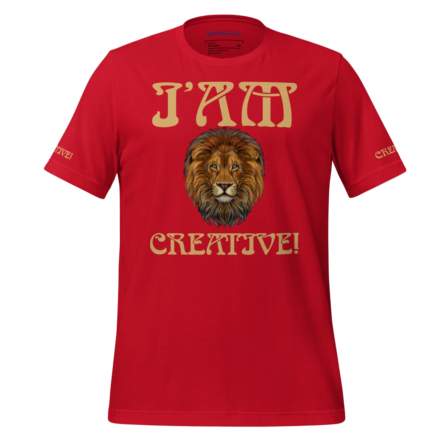 “I’AM CREATIVE!”Unisex T-Shirt W/Fawn Font