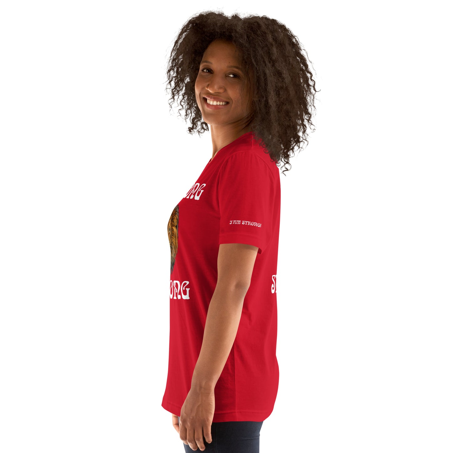 “IAM STRONG”Unisex T-Shirt W/White Font
