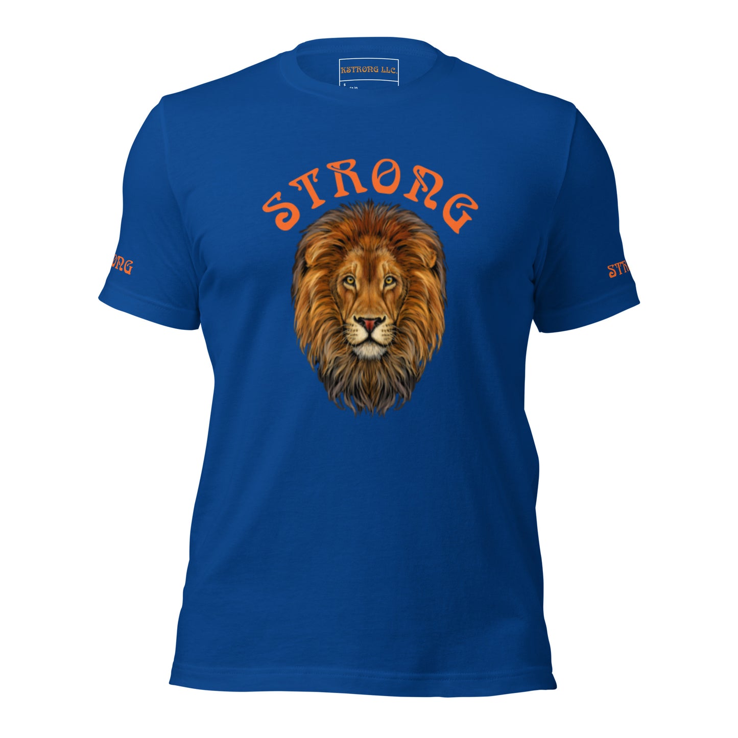 “STRONG”Men’s T-Shirt W/Orange Arch Font