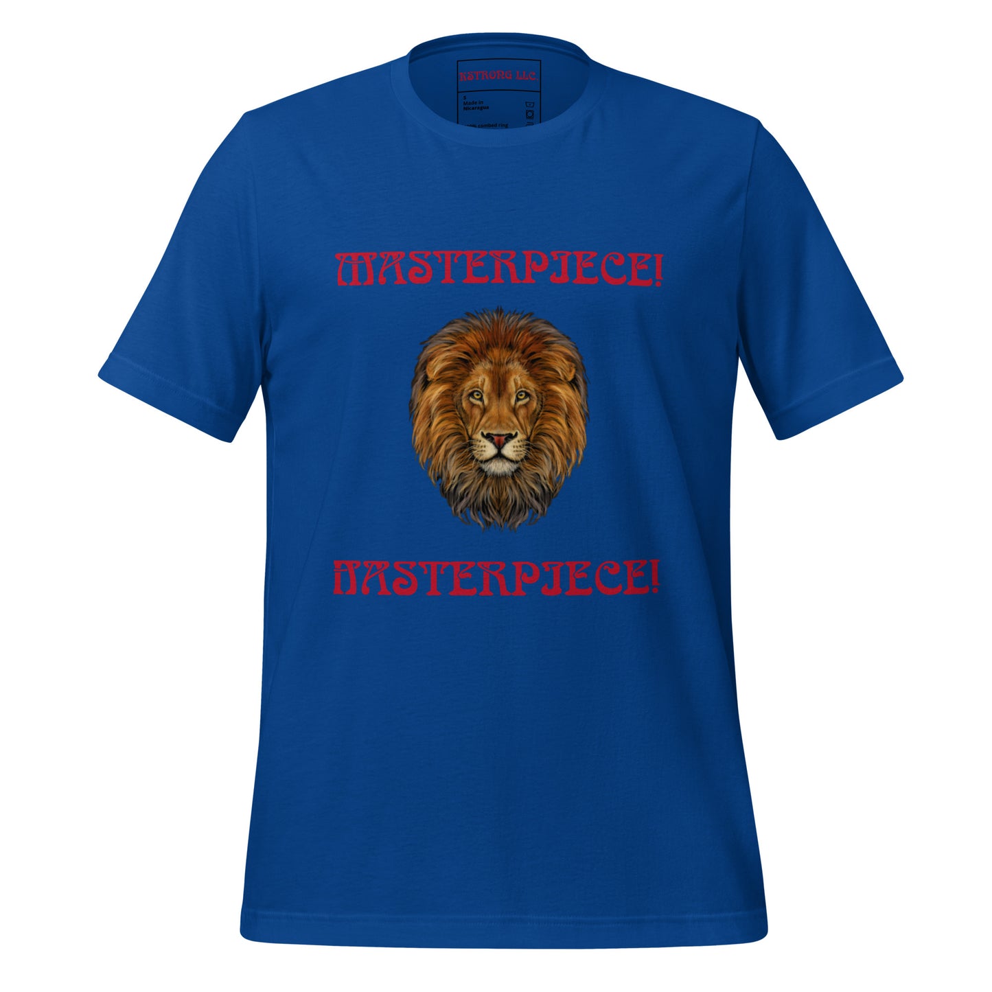 “MASTERPIECE!”Unisex T-Shirt W/Back Arch Red Font