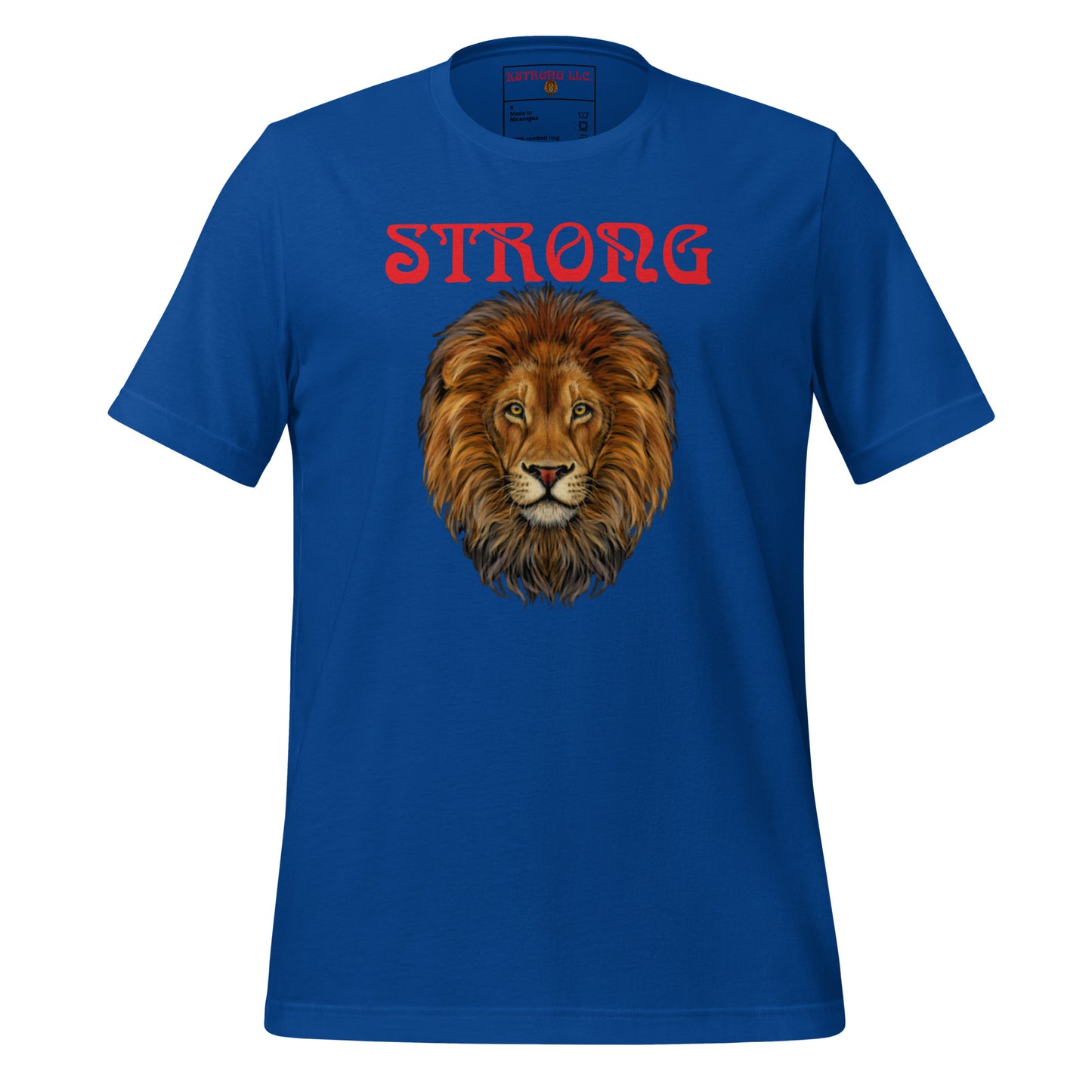 “STRONG”Unisex T-Shirt W/Back Double Red Font