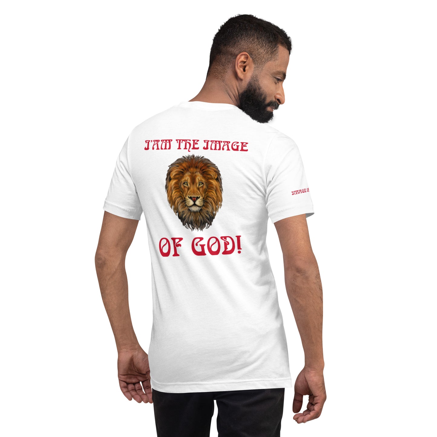 “I’AM THE IMAGE OF GOD!”Unisex T-Shirt W/Red Font