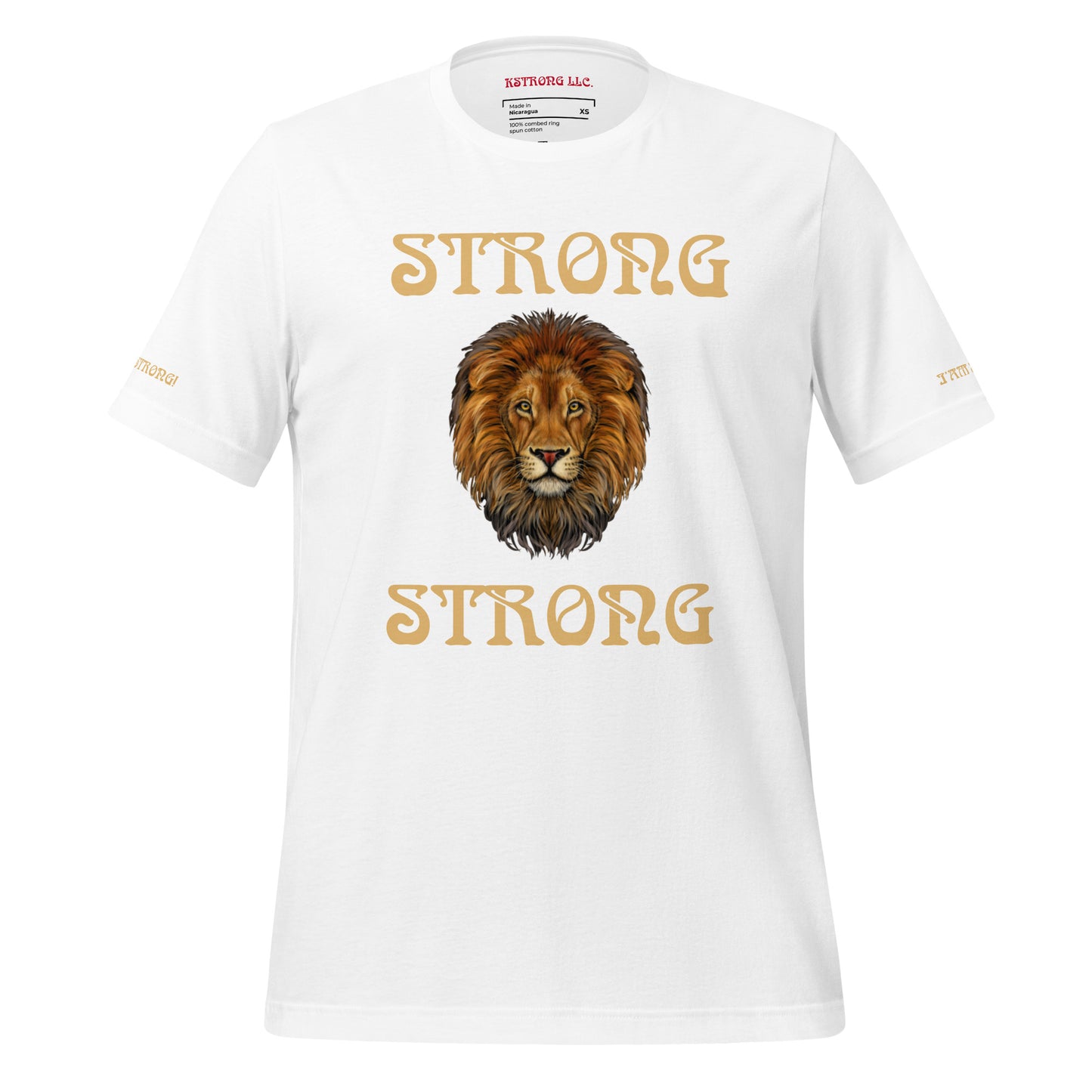 “IAM STRONG”Unisex T-shirt W/Bronze Font