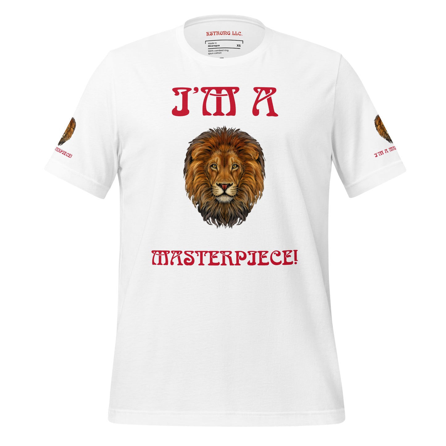 I’M A MASTERPIECE!"Unisex T-Shirt W/Red Font