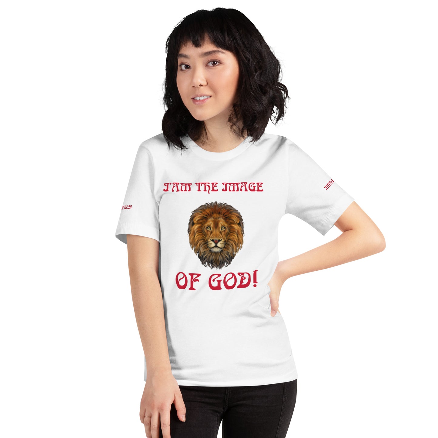 “I’AM THE IMAGE OF GOD!”Unisex T-Shirt W/Red Font