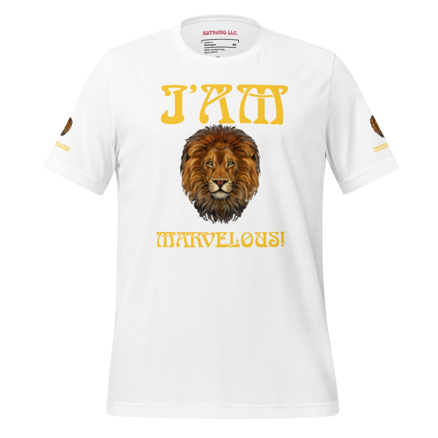 “I’AM MARVELOUS!” Unisex T-Shirt W/Yellow Font