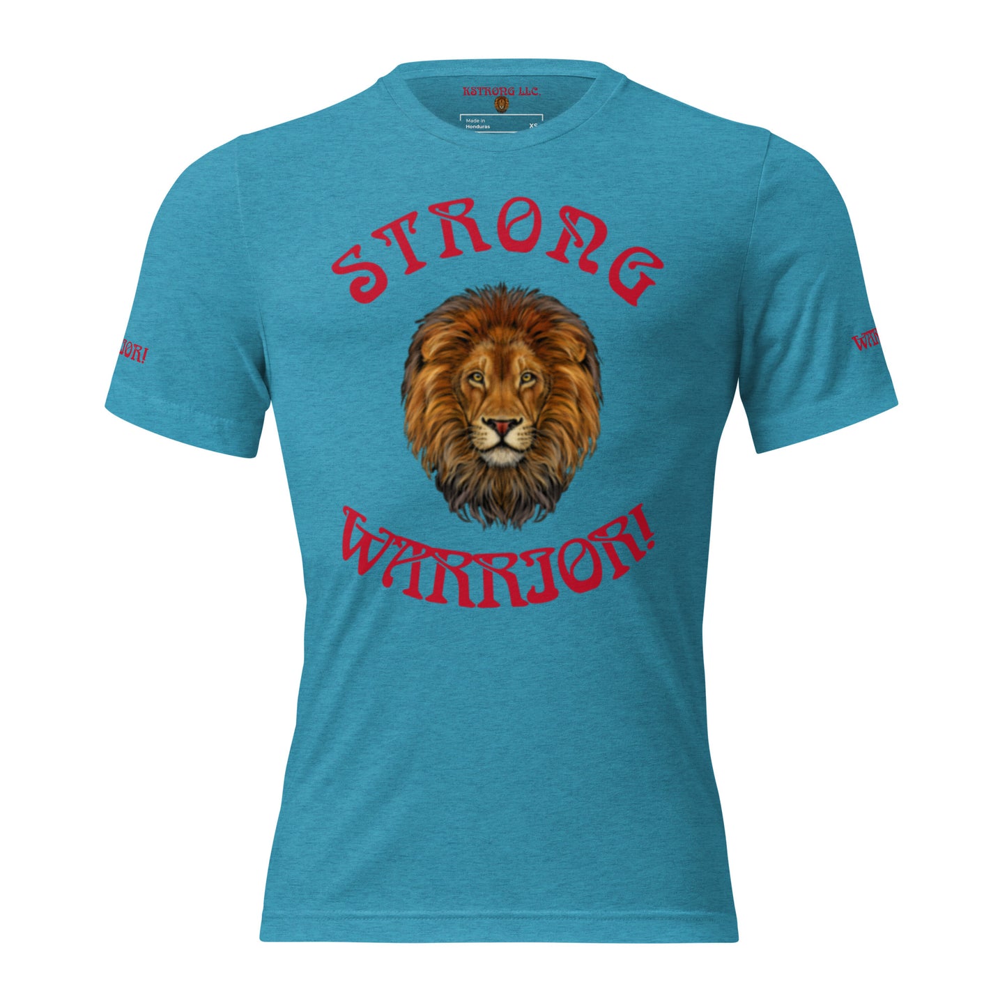 “STRONG WARRIOR!”WOMEN’S TRI-BLEND Short Sleeve T-Shirt W/Red Font