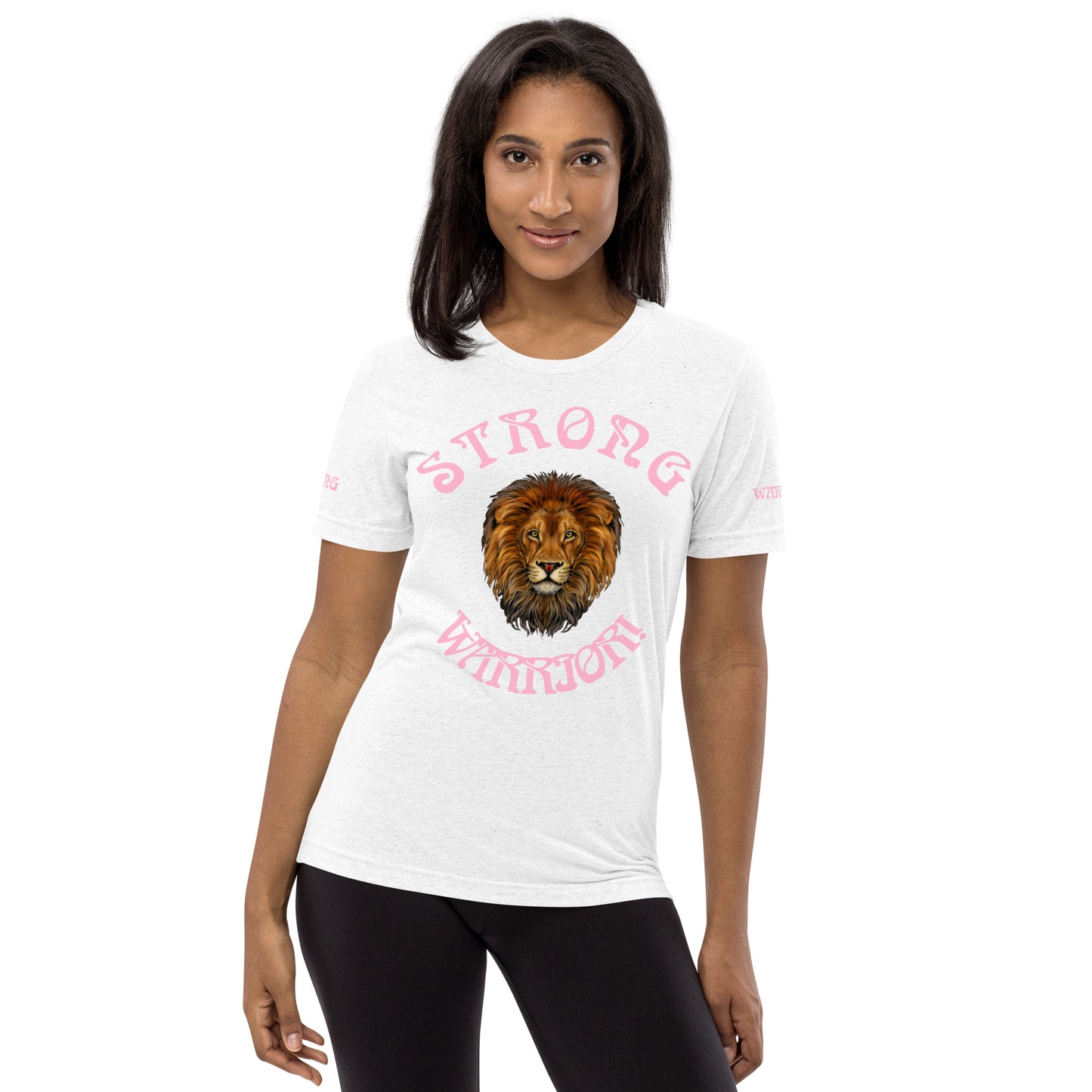 “STRONG WARRIOR!”WOMEN’S TRI-BLEND Short Sleeve T-Shirt W/Cotton Candy Font