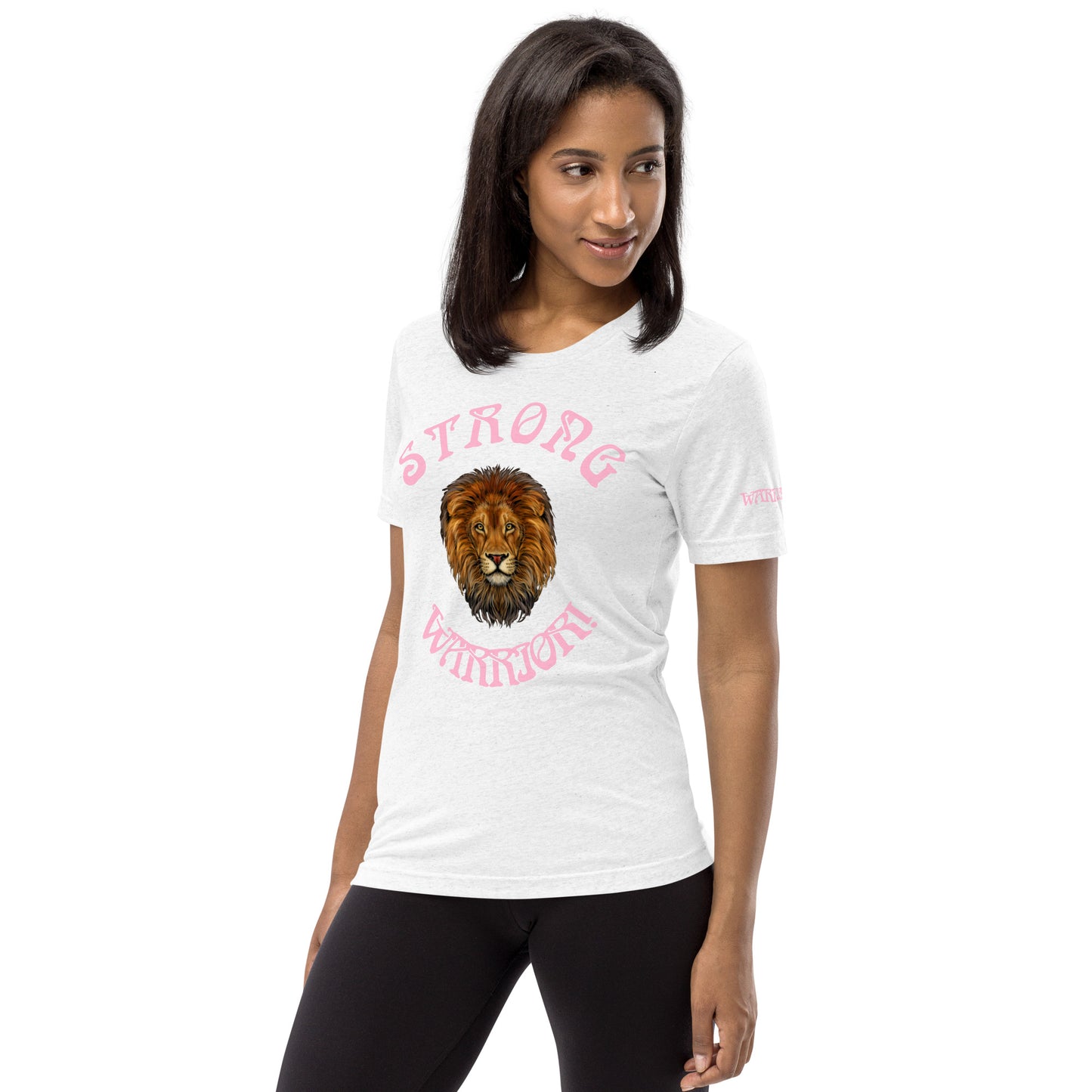 “STRONG WARRIOR!”WOMEN’S TRI-BLEND Short Sleeve T-Shirt W/Cotton Candy Font