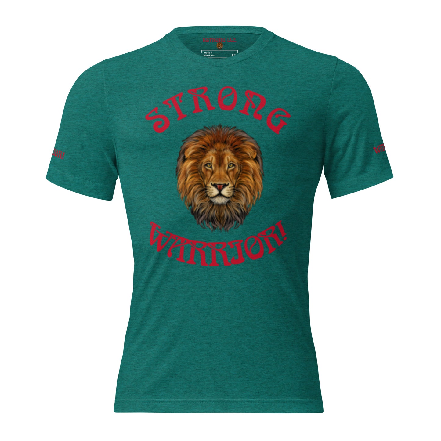 “STRONG WARRIOR!”WOMEN’S TRI-BLEND Short Sleeve T-Shirt W/Red Font