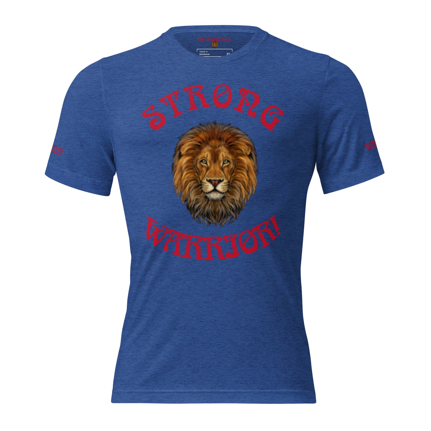 “STRONG WARRIOR!”WOMEN’S TRI-BLEND Short Sleeve T-Shirt W/Red Font