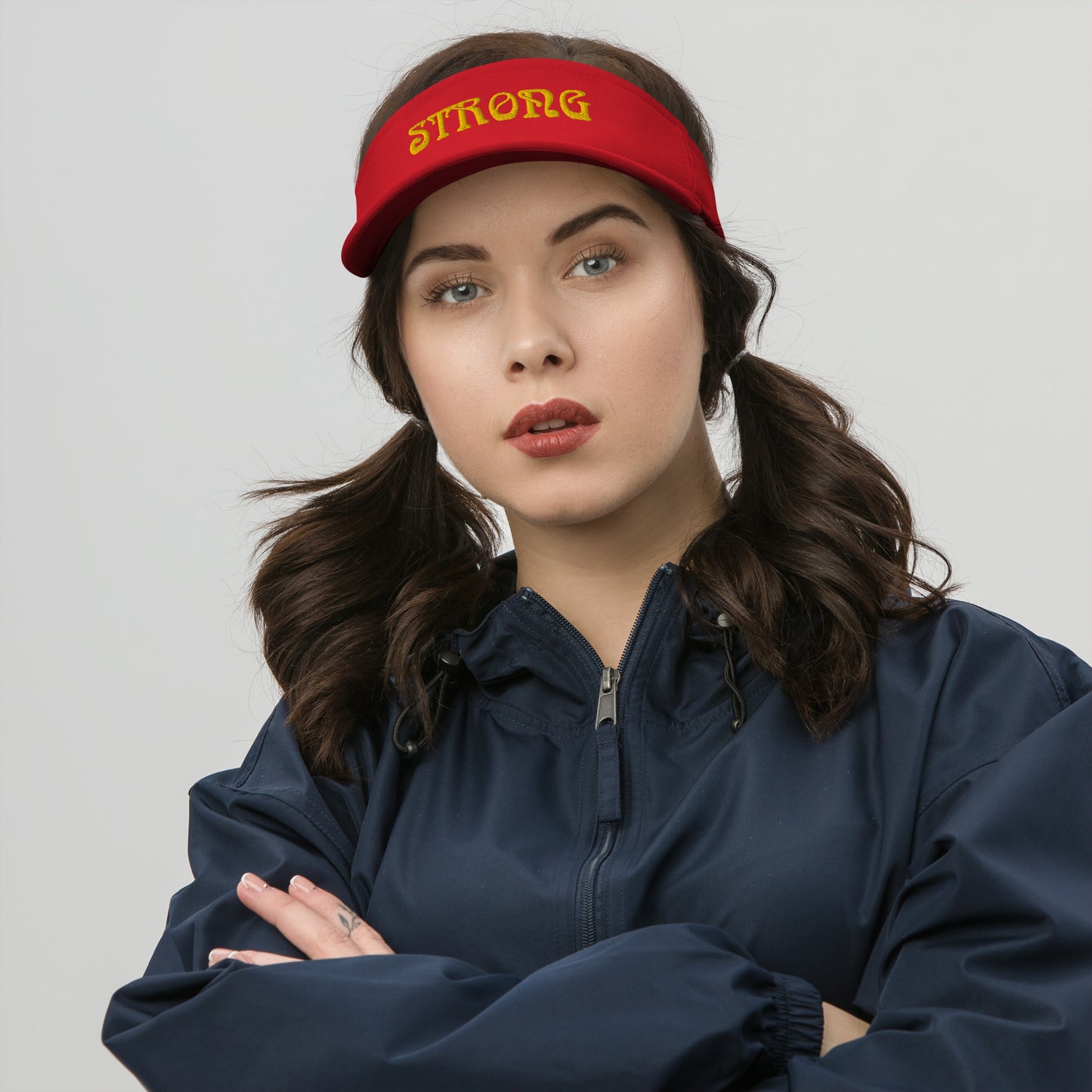 “STRONG” Visor W/Yellow Font
