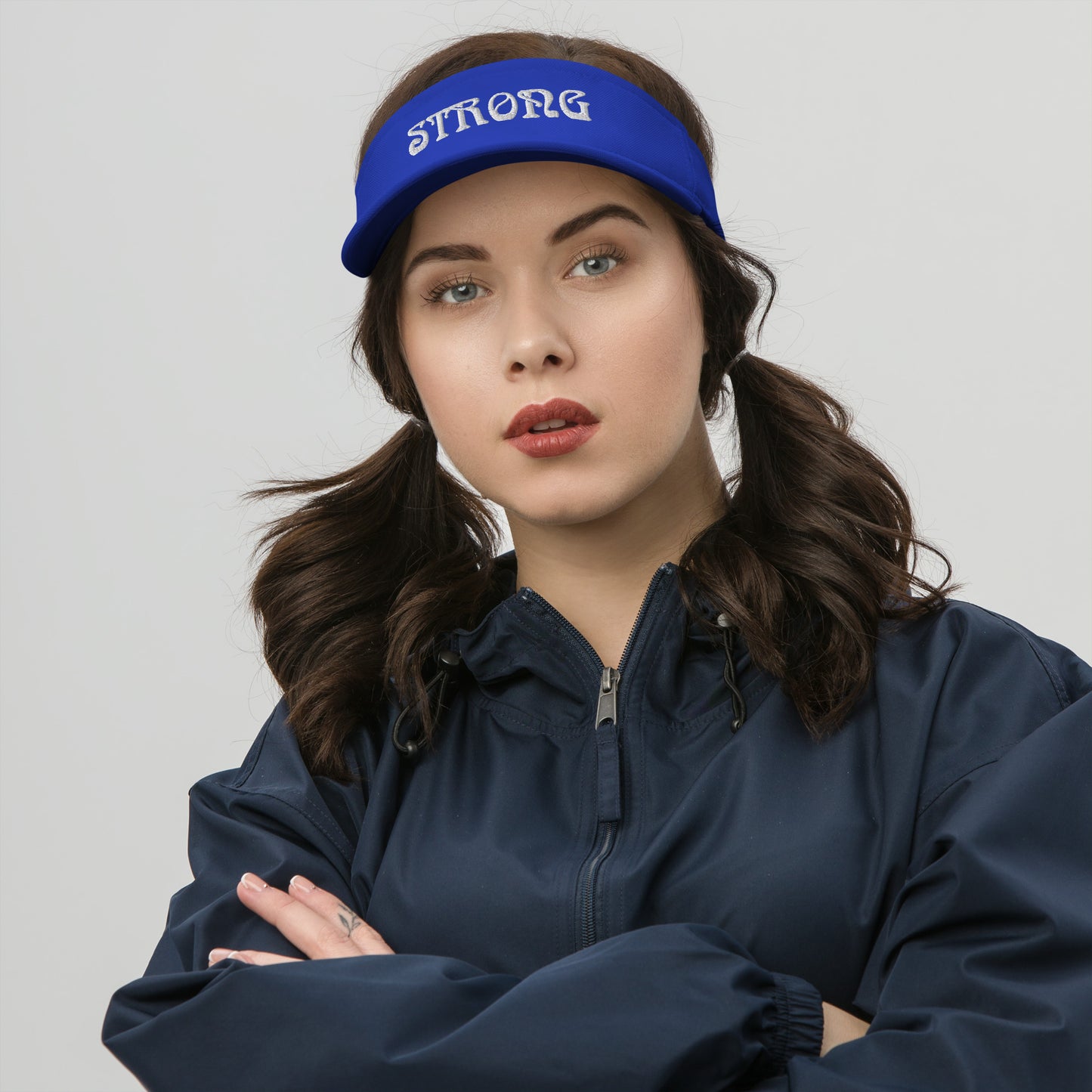 “STRONG”Visor W/White Font
