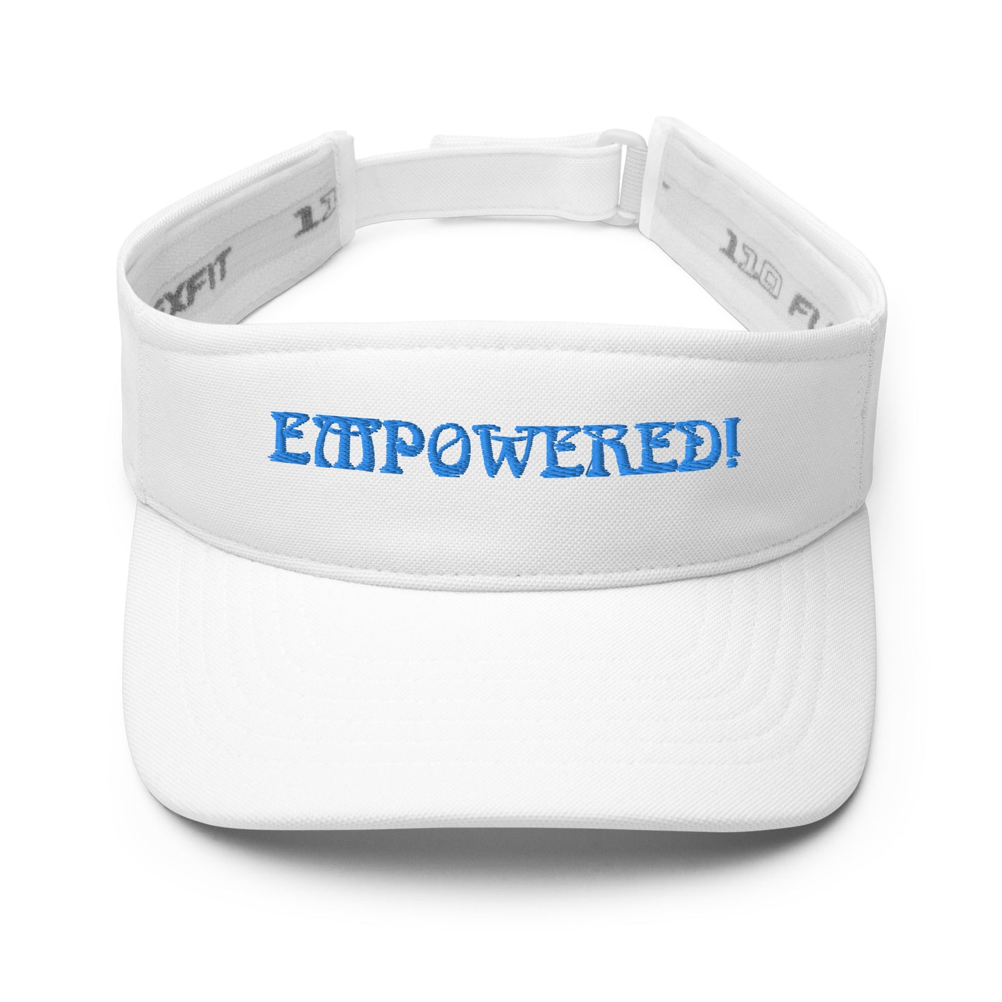 “EMPOWERED!"Visor W/SkyBlue Font