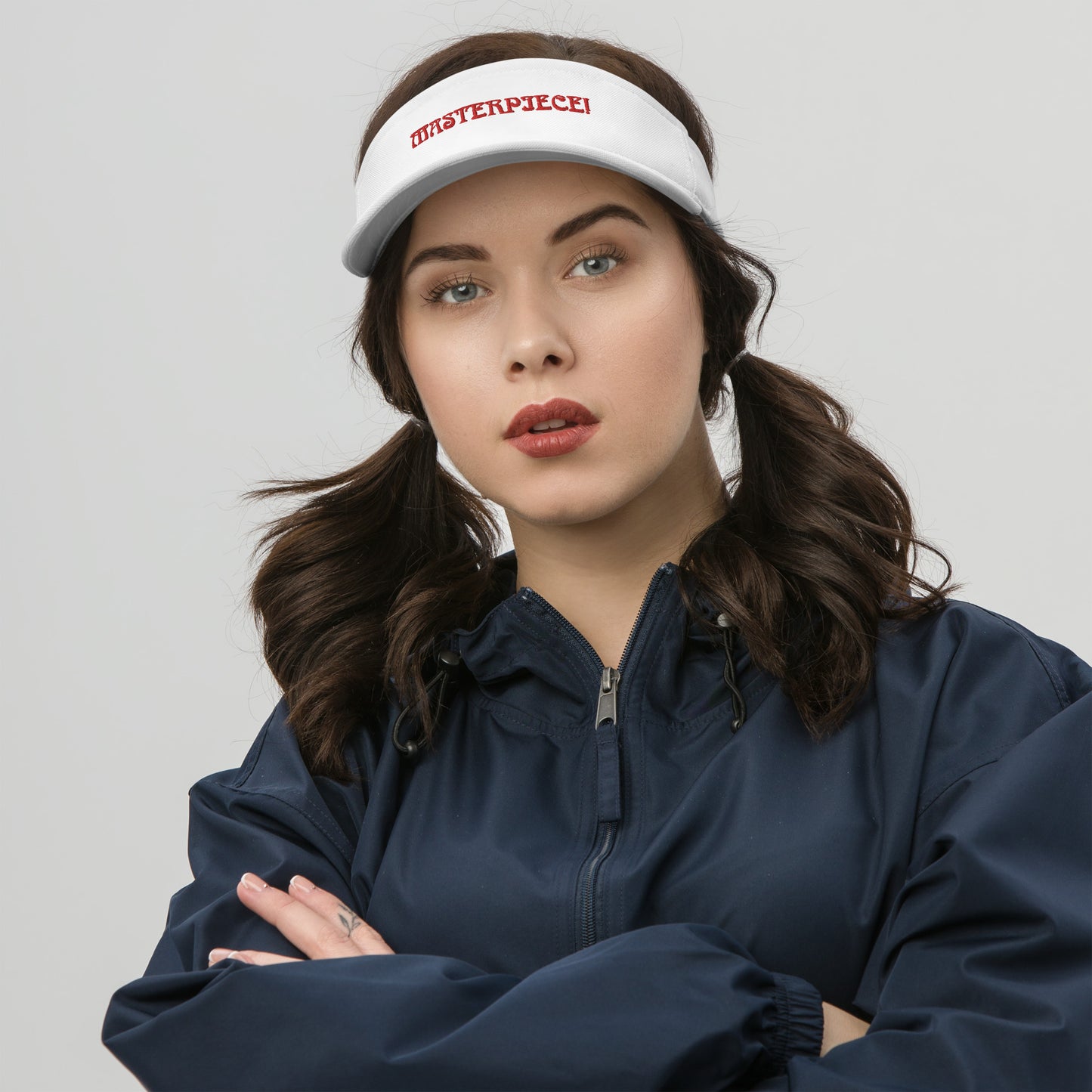 “MASTERPIECE!”Visor W/Red Font