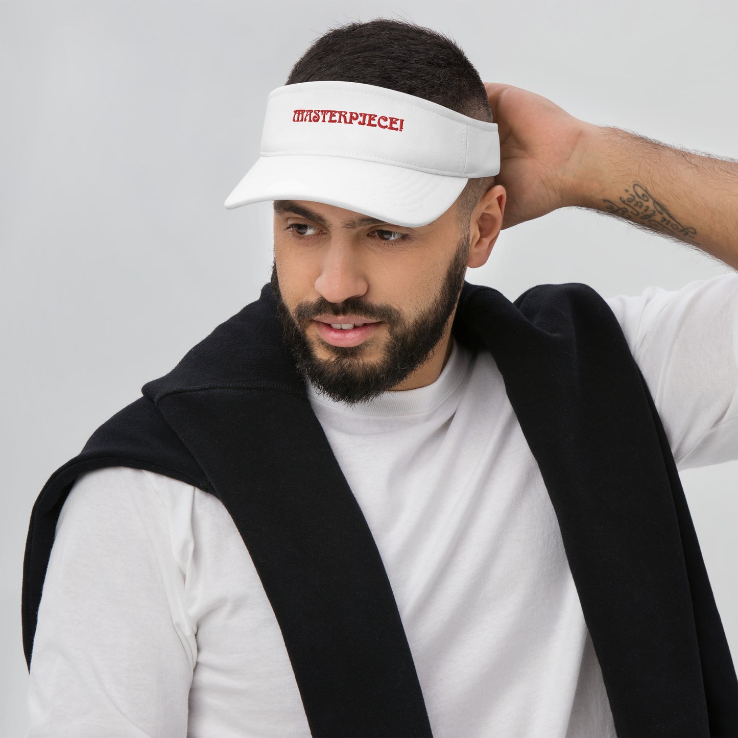 “MASTERPIECE!”Visor W/Red Font