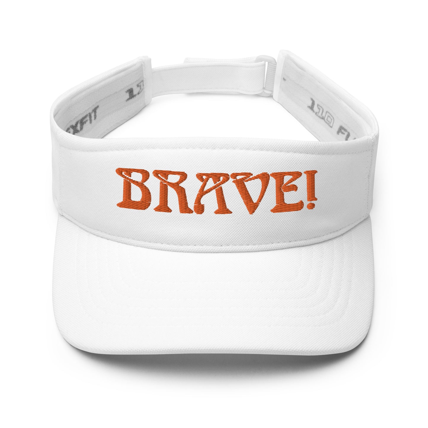 “BRAVE!”Visor W/Orange Font