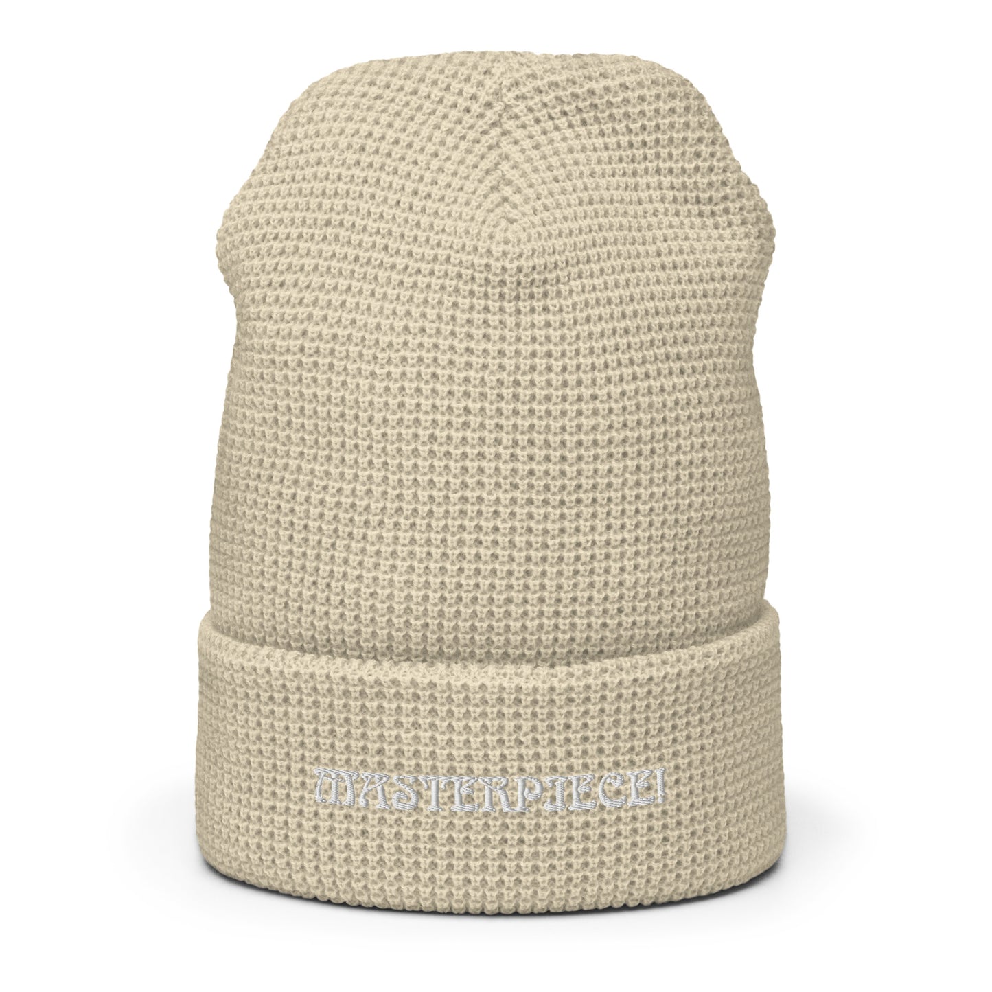 “MASTERPIECE!”Waffle Beanie W/White Font