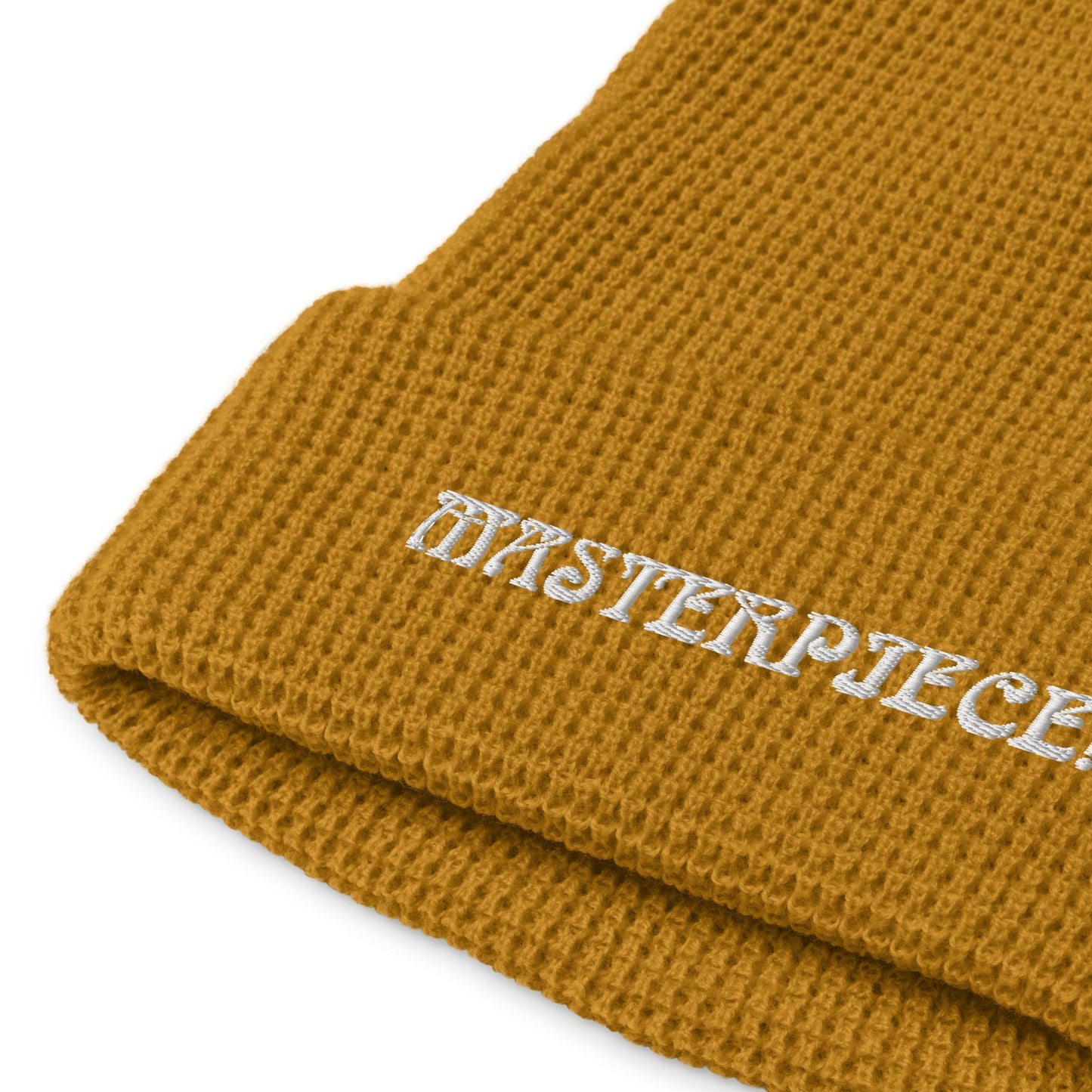 “MASTERPIECE!”Waffle Beanie W/White Font
