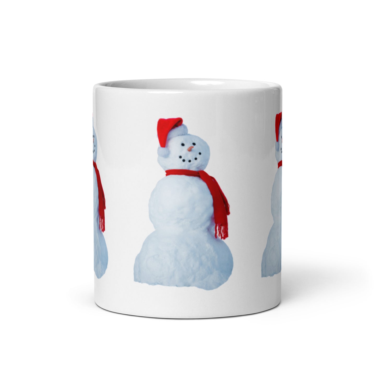 “SNOWMAN CHRISTMAS!”White Glossy Mug