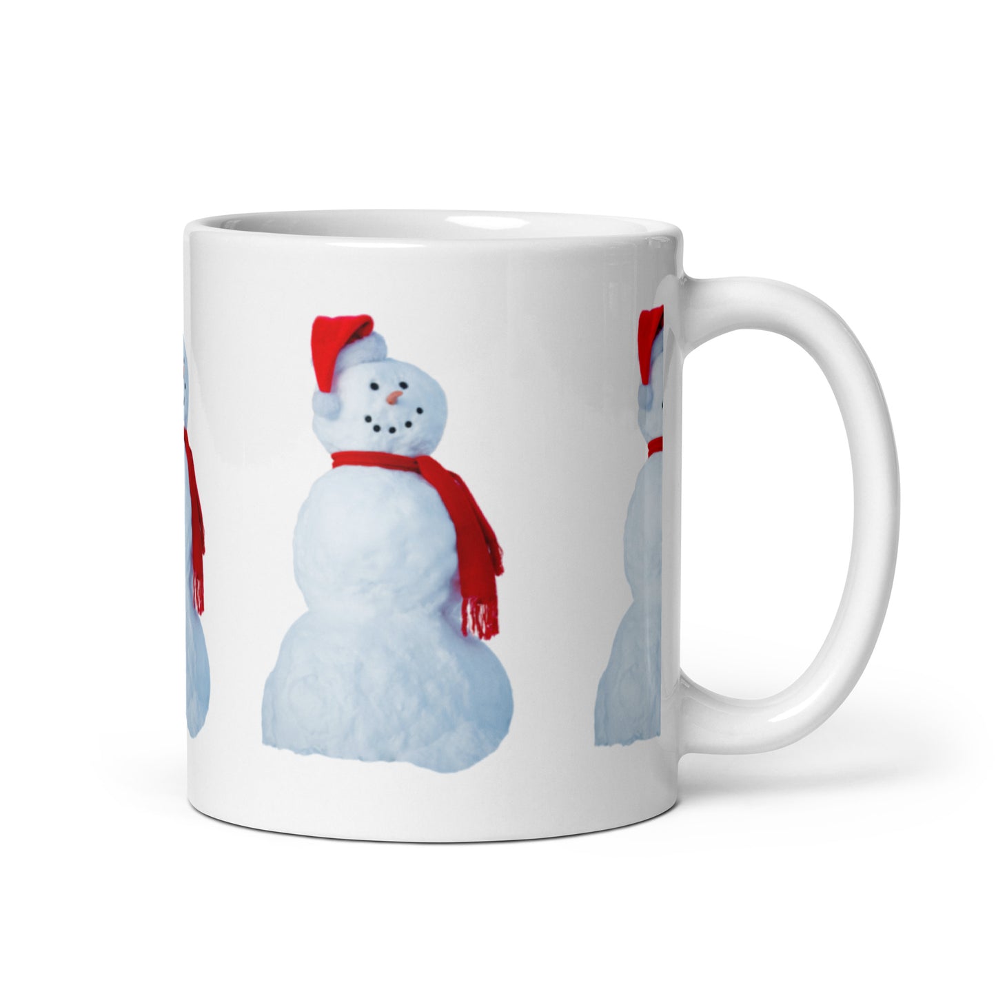 “SNOWMAN CHRISTMAS!”White Glossy Mug
