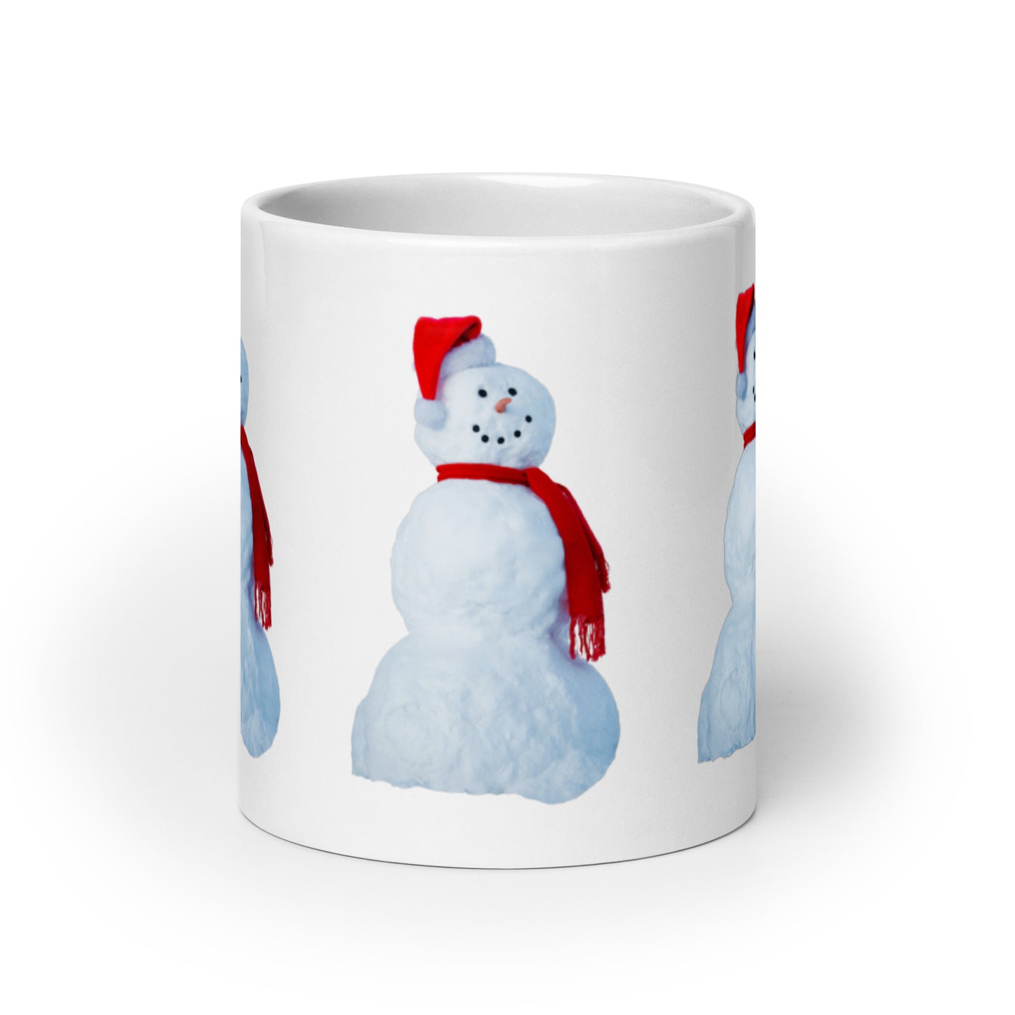 “SNOWMAN CHRISTMAS!”White Glossy Mug