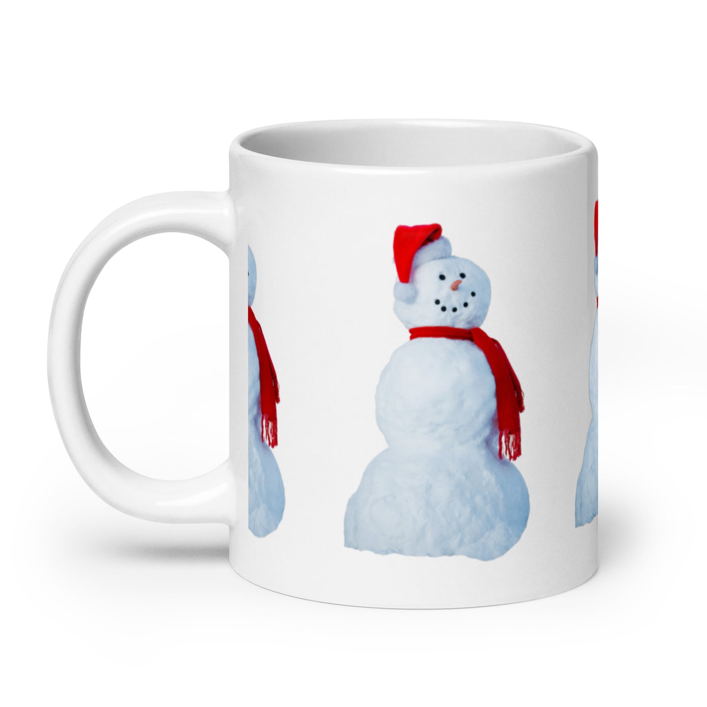 “SNOWMAN CHRISTMAS!”White Glossy Mug