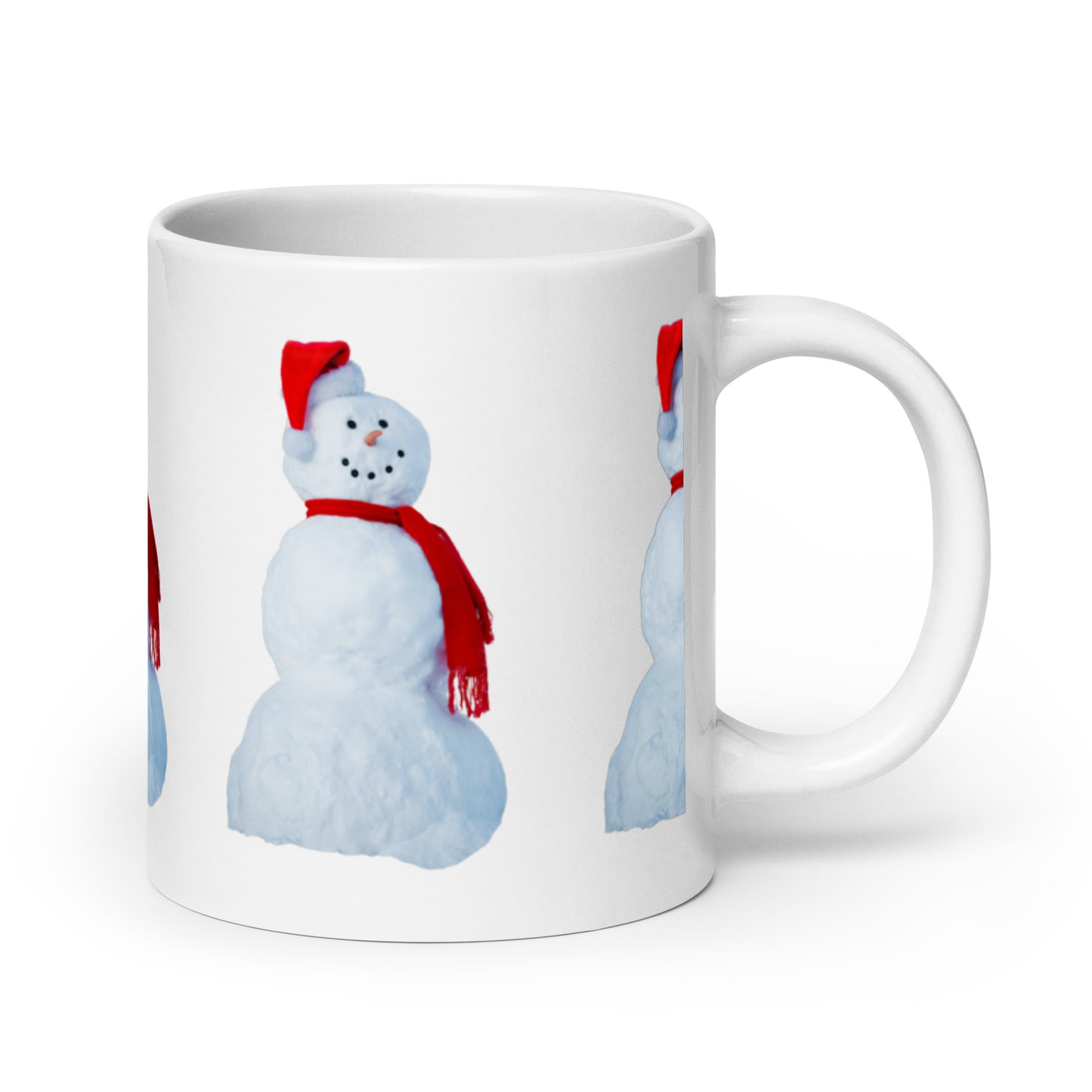 “SNOWMAN CHRISTMAS!”White Glossy Mug