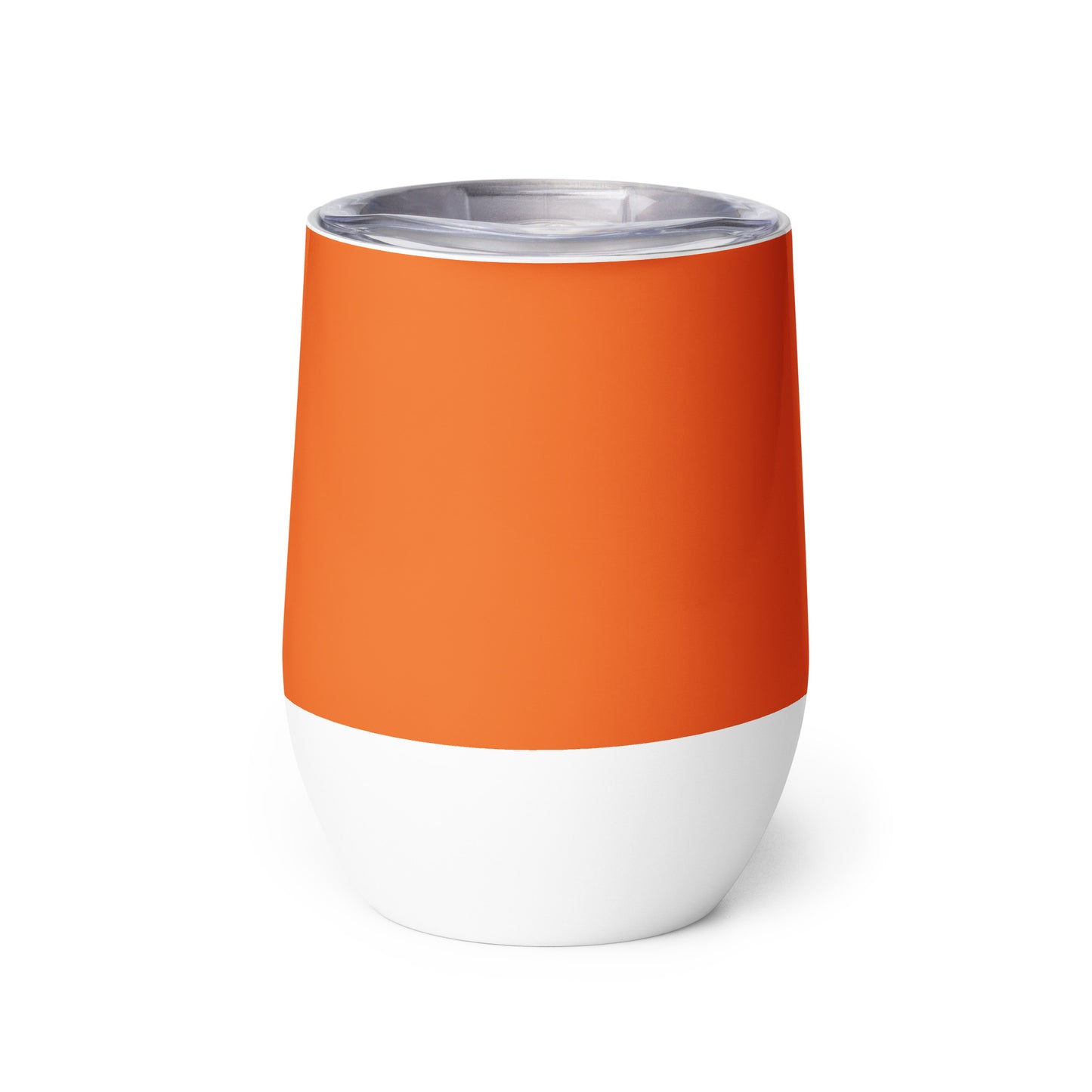 “STRONG”Orange Wine Tumbler W/White Font