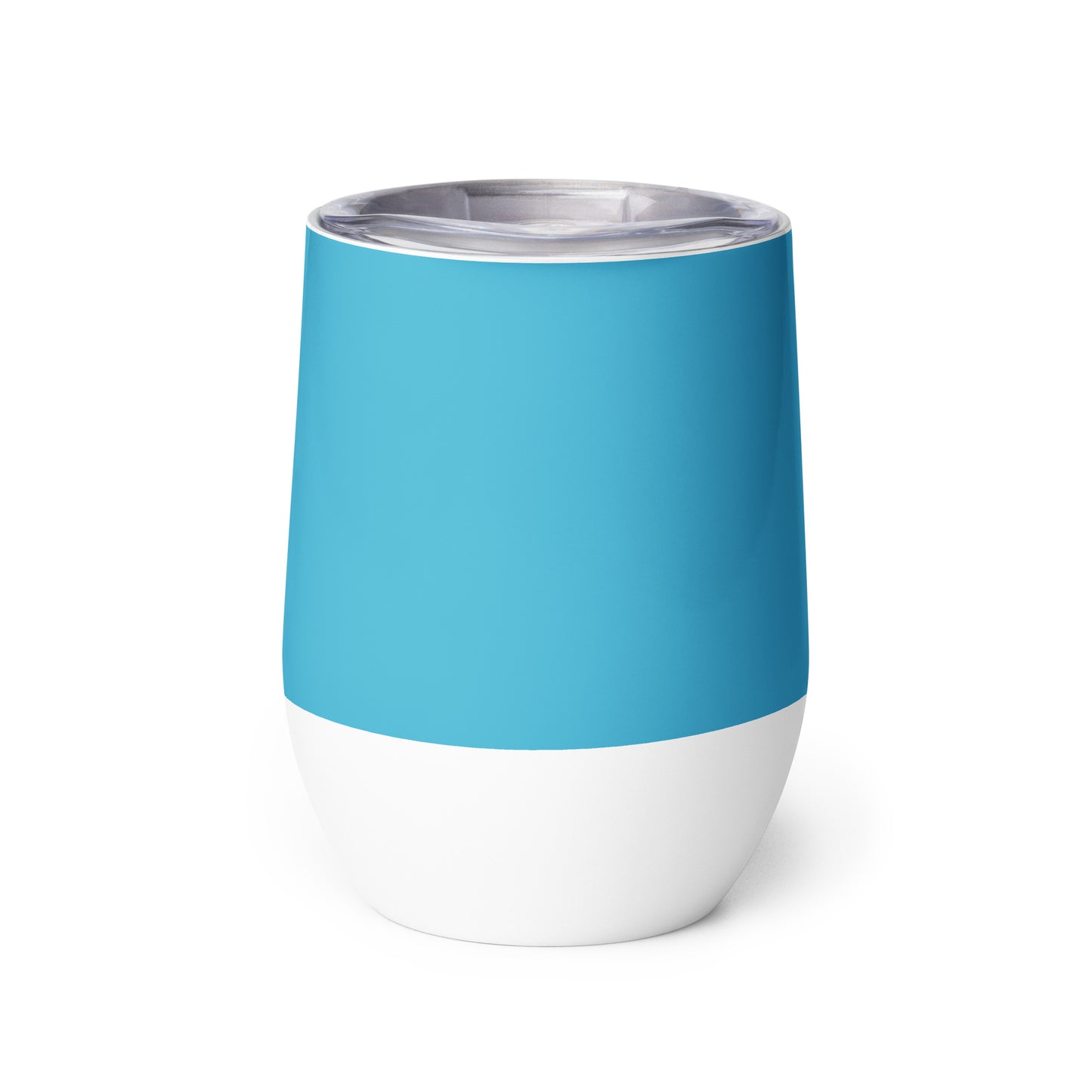 “STRONG”SkyBlue Wine Tumbler W/White Font