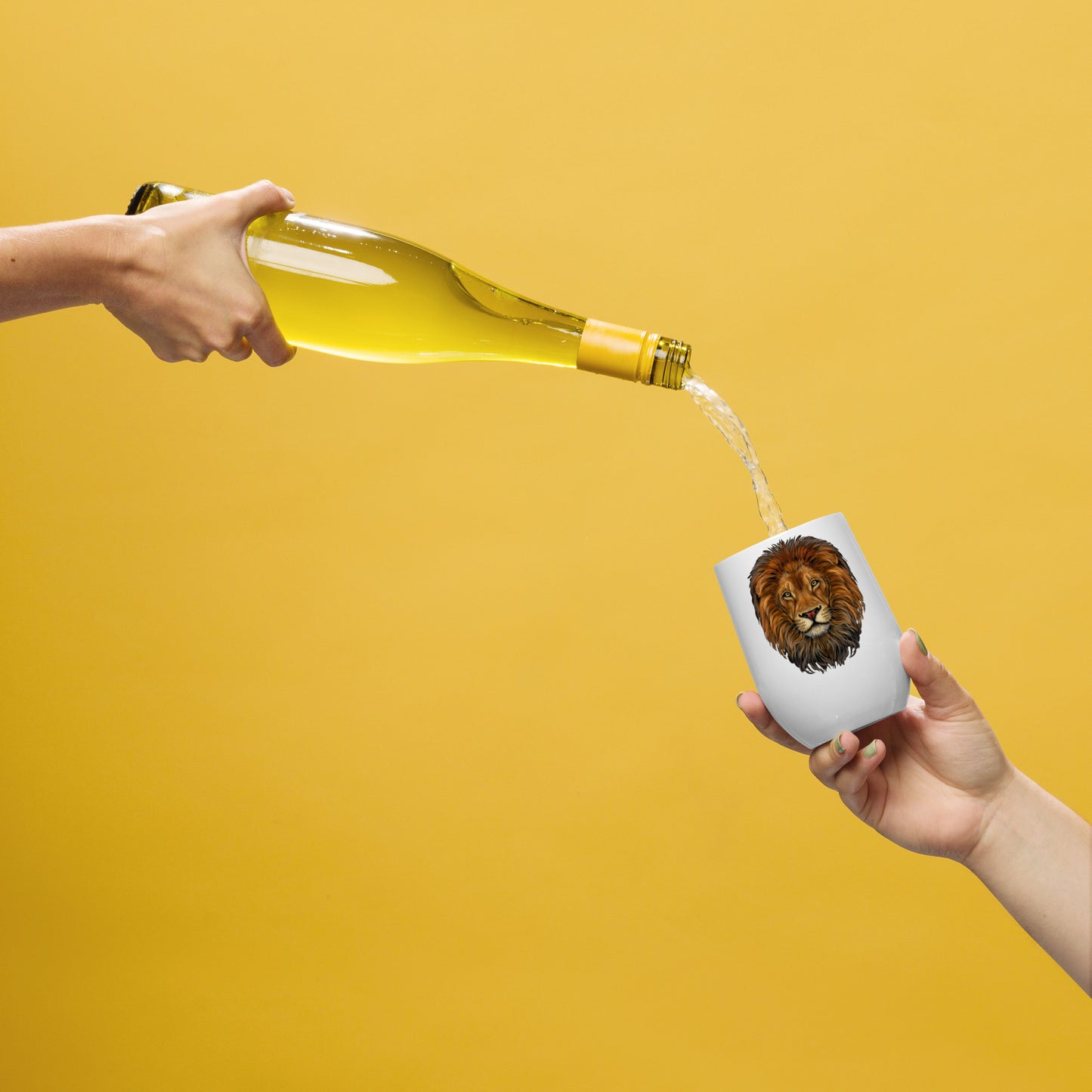 “LION” White Wine Tumbler
