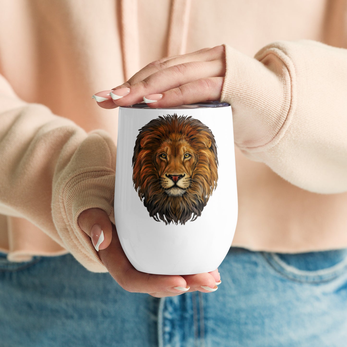 “LION” White Wine Tumbler