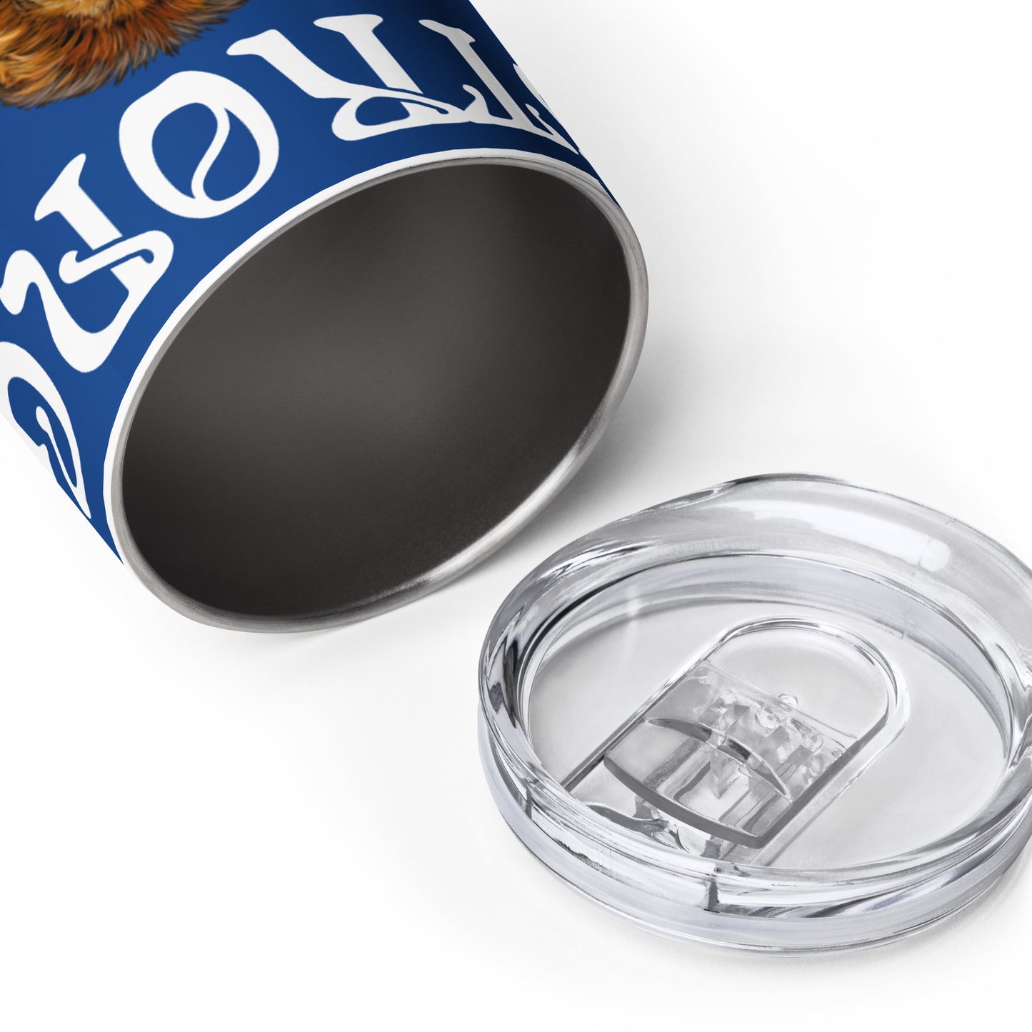 “STRONG”Blue Wine Tumbler W/White Font