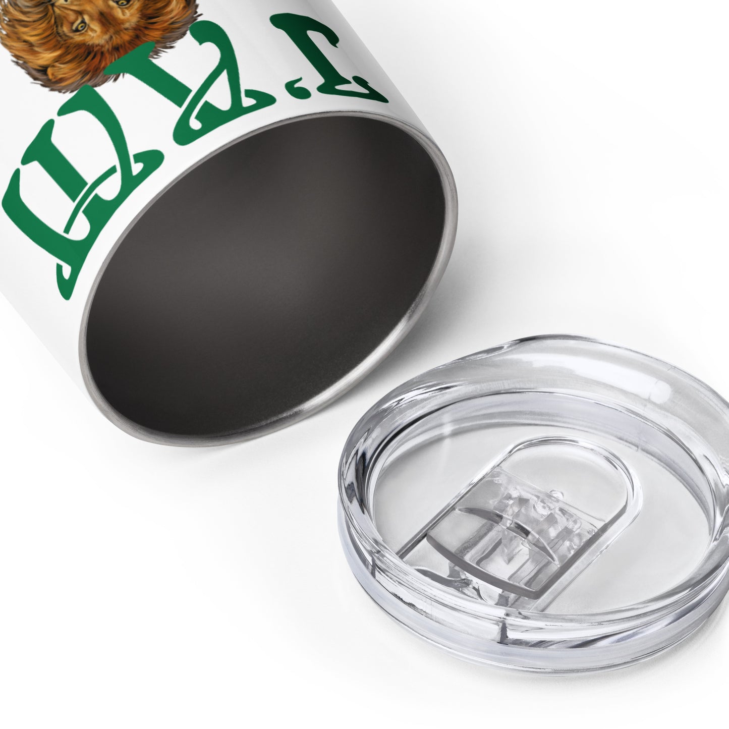 “I’AM STRONG!”White Wine Tumbler W/Green Font