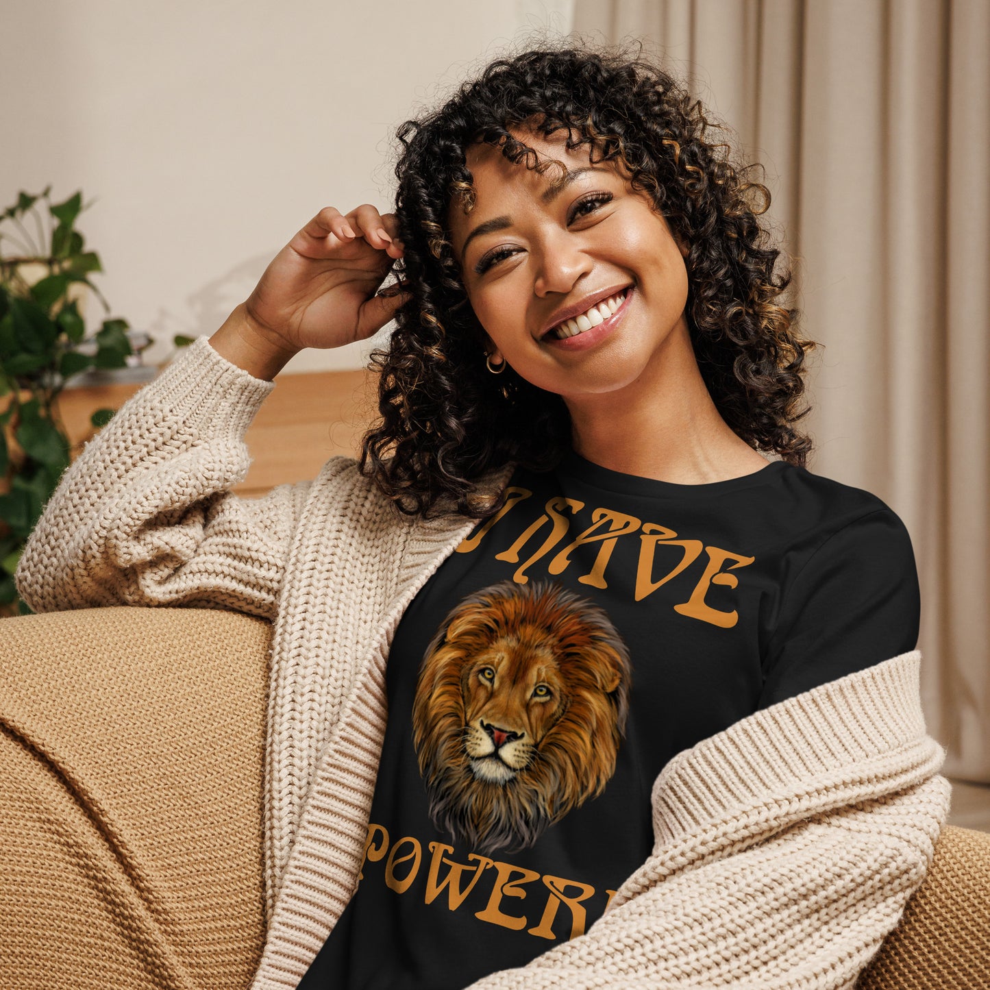 “I HAVE POWER!”Women's Relaxed T-Shirt W/Bronze Font