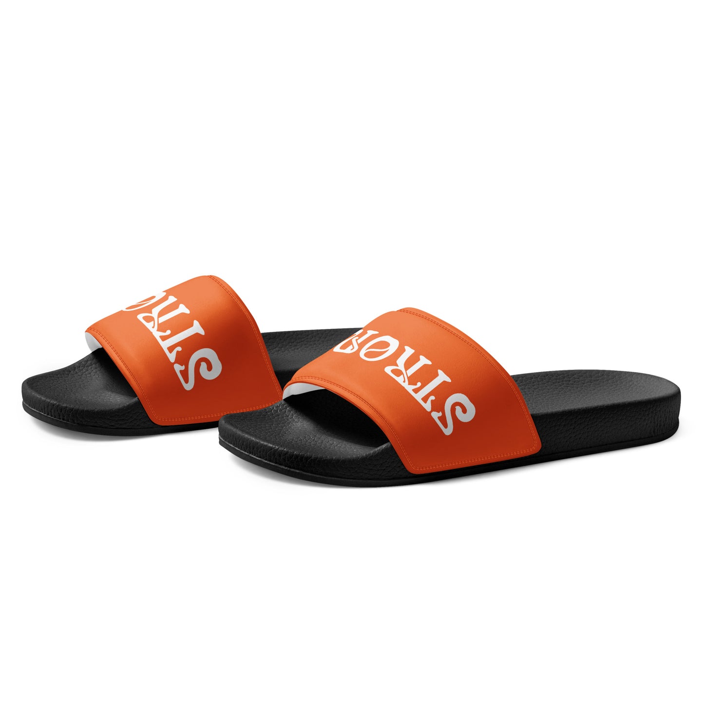 “STRONG”Orange Women's Slides W/White Font