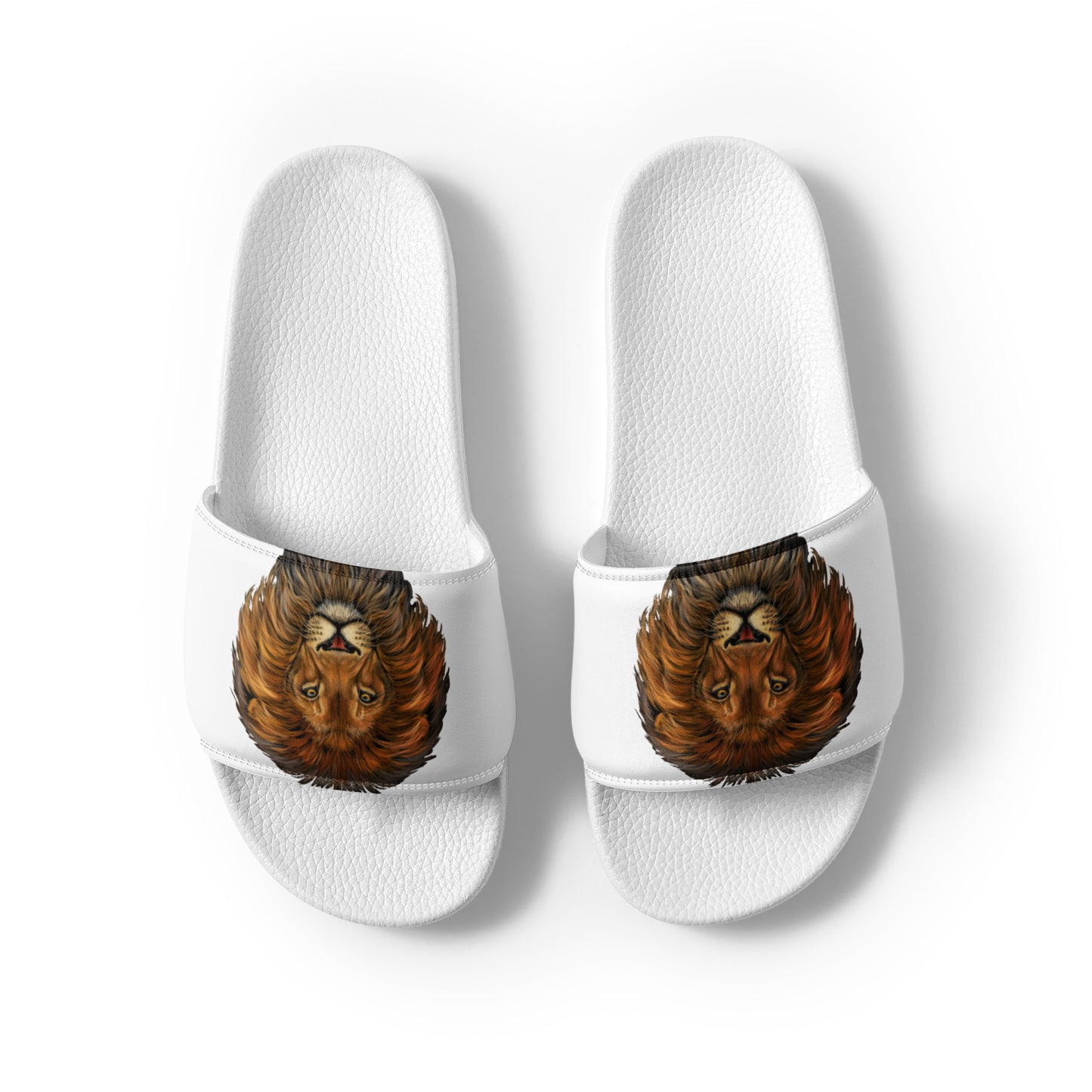 “Lion”White Women's Slides