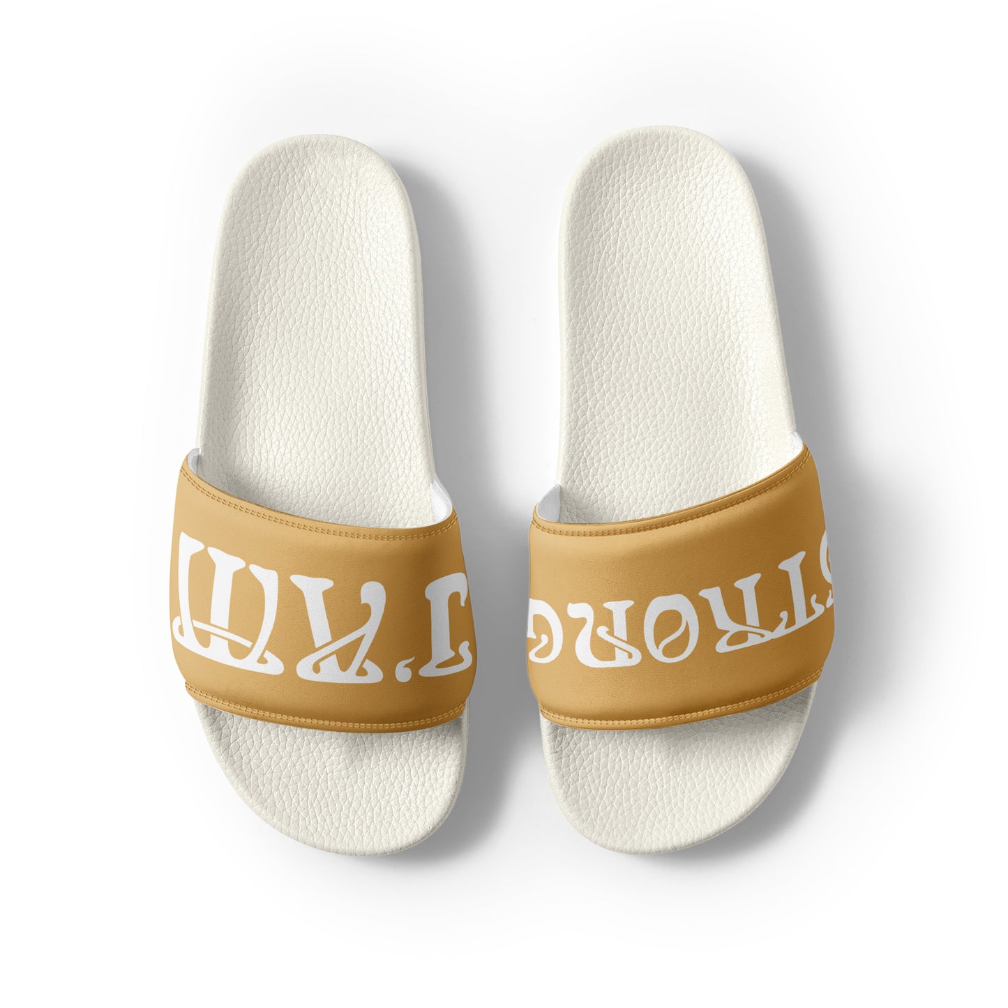 “I’AM STRONG!” Fawn Women's Slides W/White Font