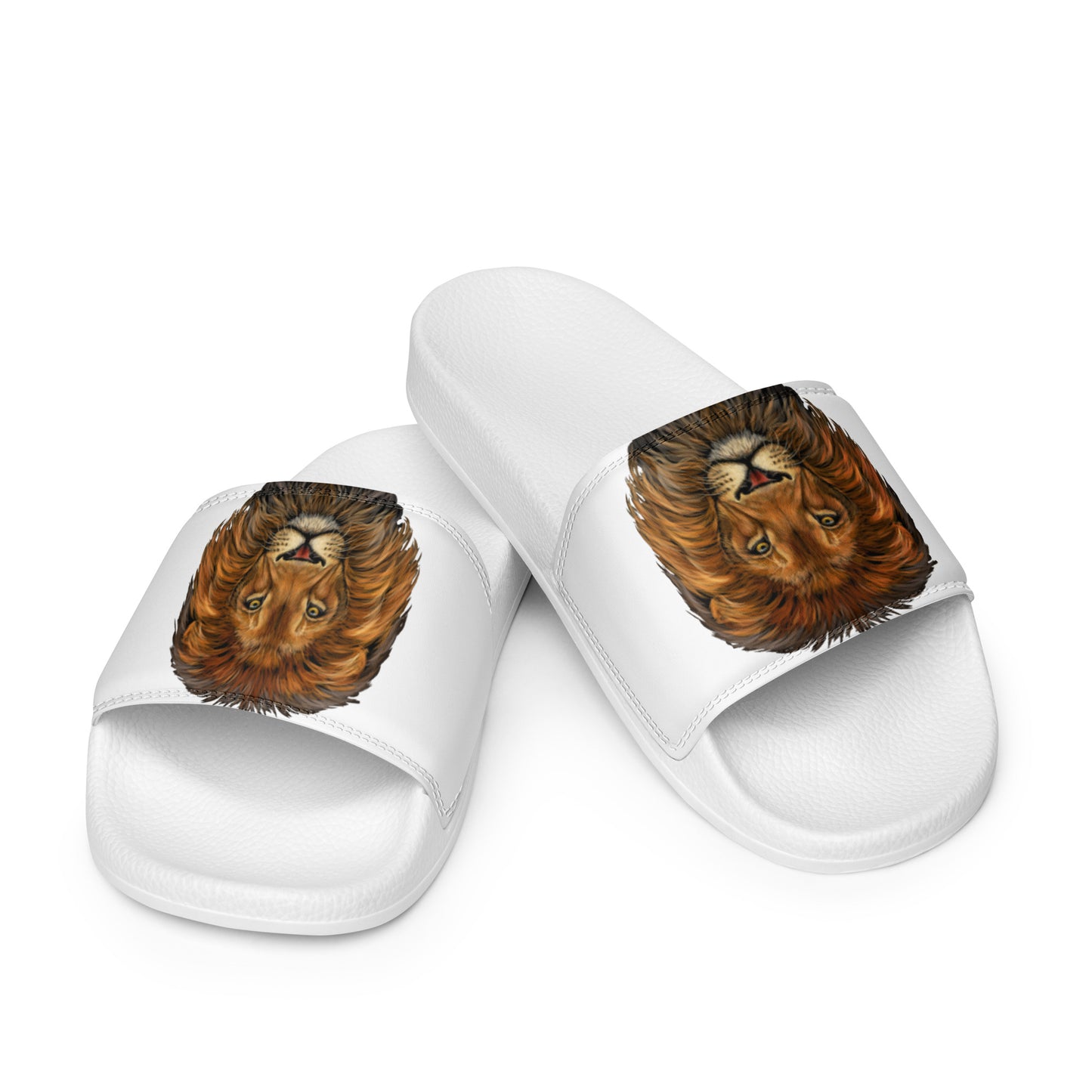 “Lion”White Women's Slides