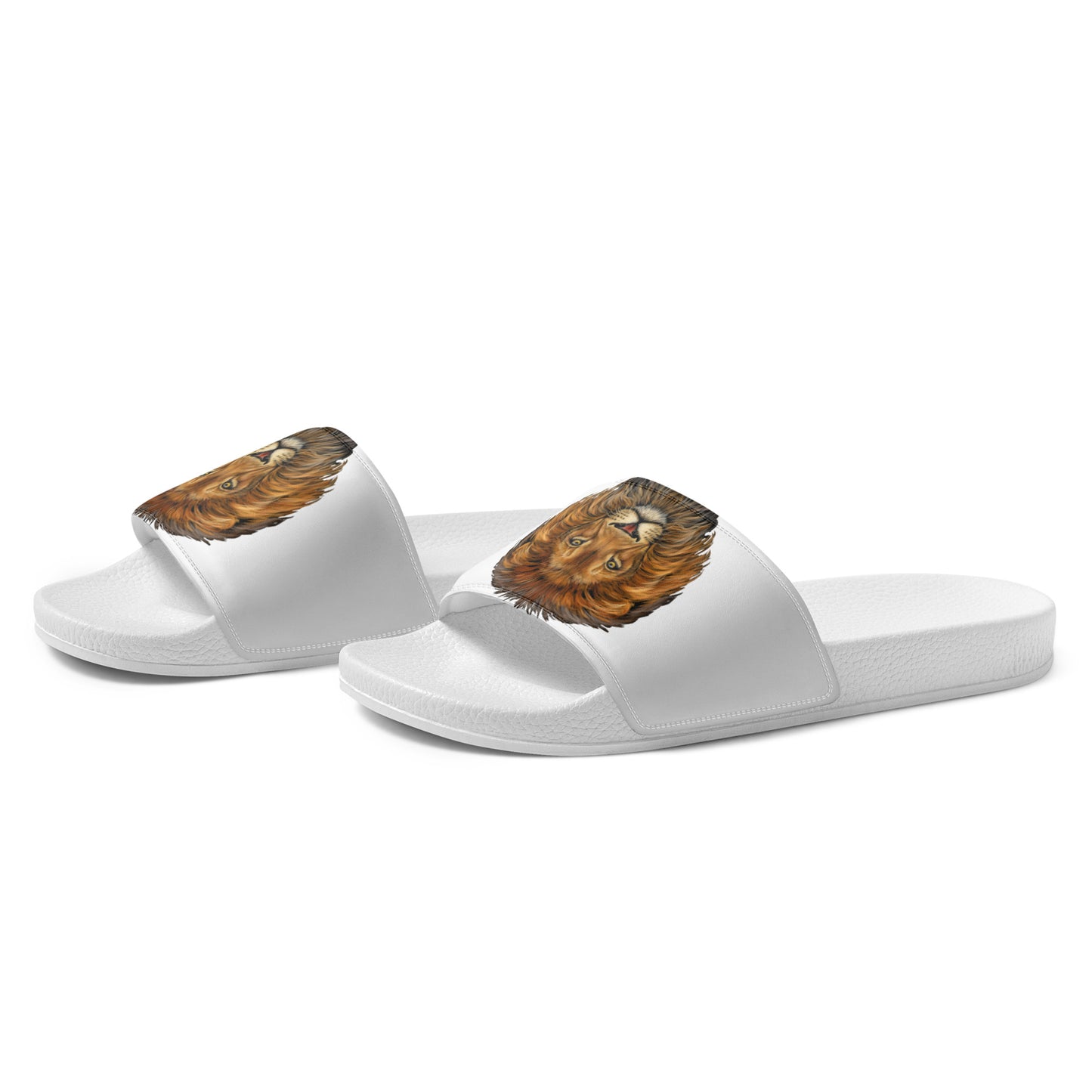 “Lion”White Women's Slides