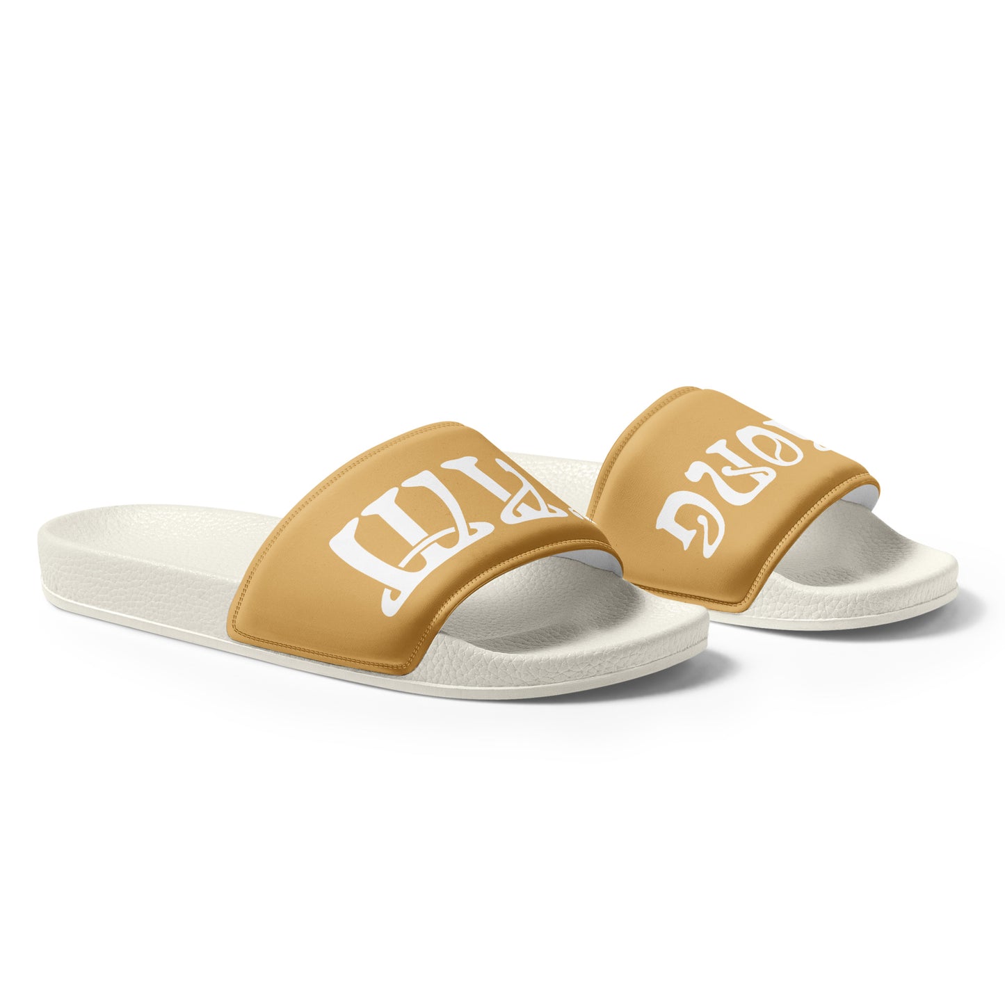 “I’AM STRONG!” Fawn Women's Slides W/White Font