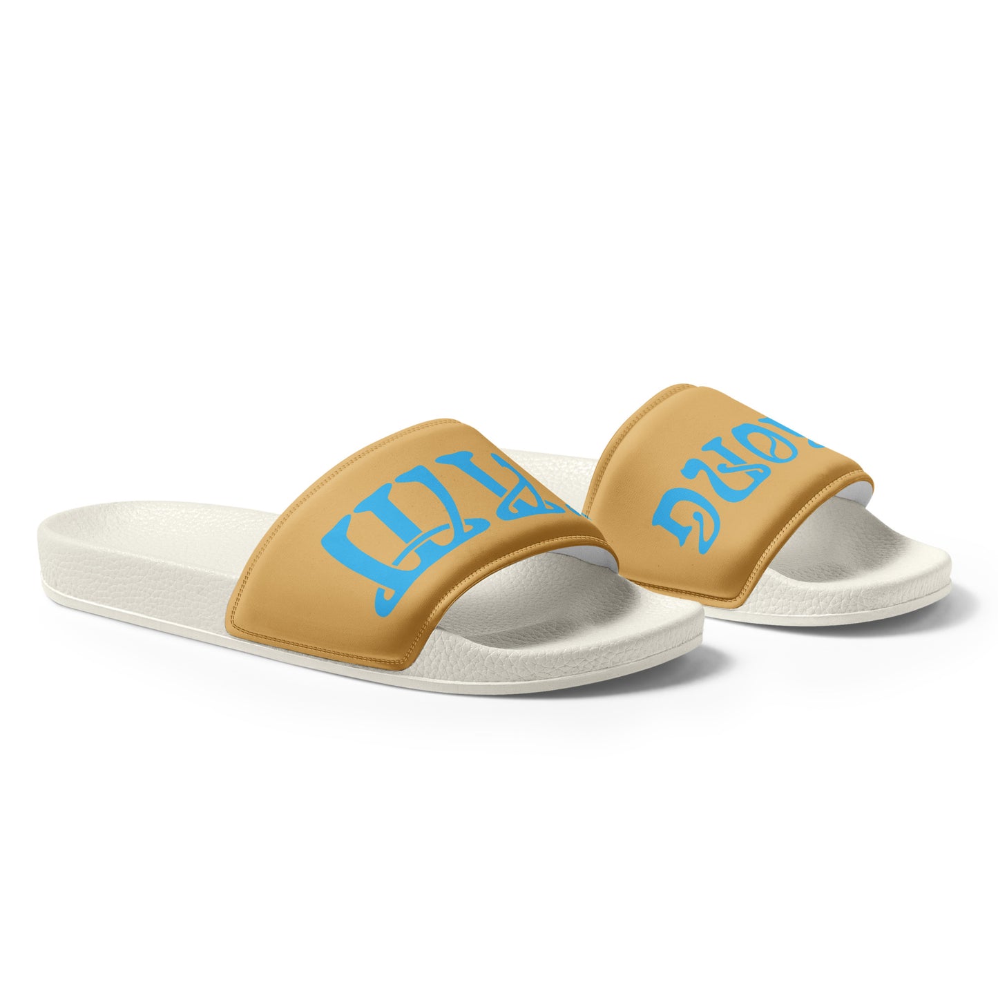 “I’AM STRONG”Fawn Women's Slides W/SkyBlue Font