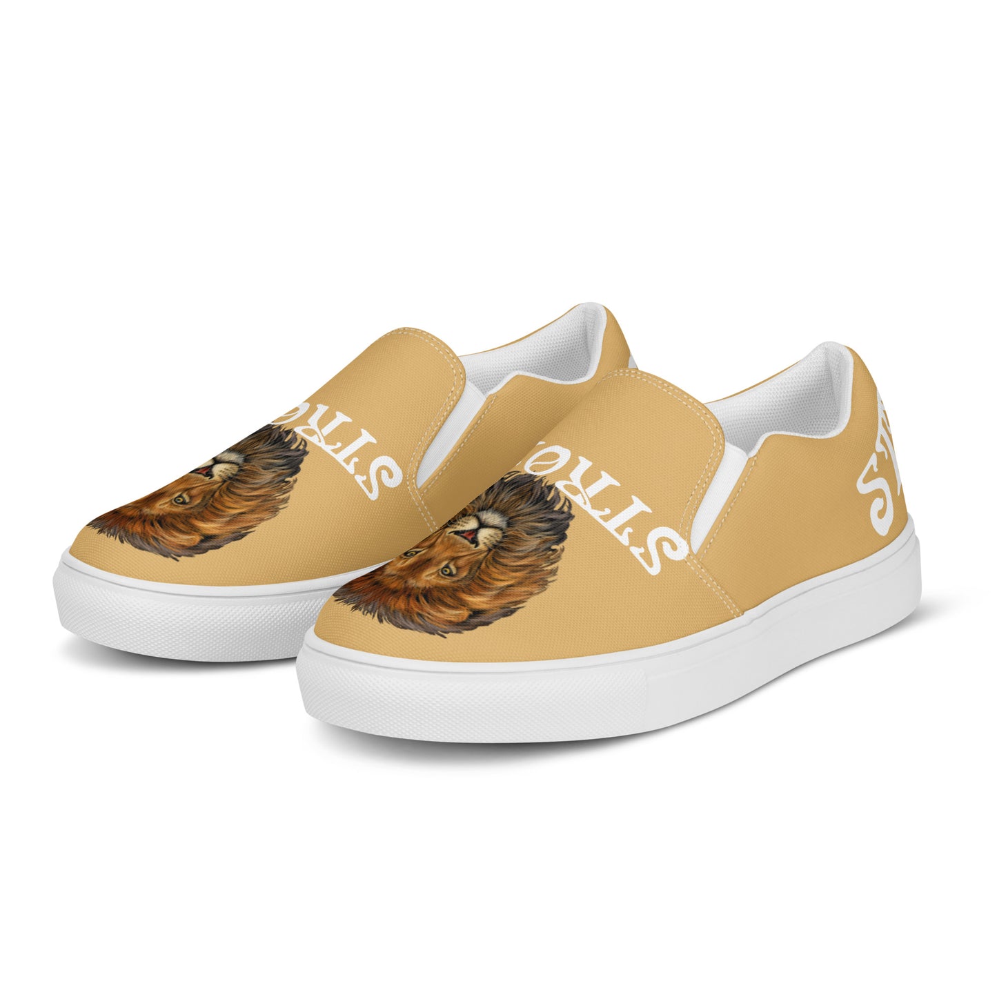 “STRONG” Fawn Women’s Slip-On Canvas Shoes W/White Font