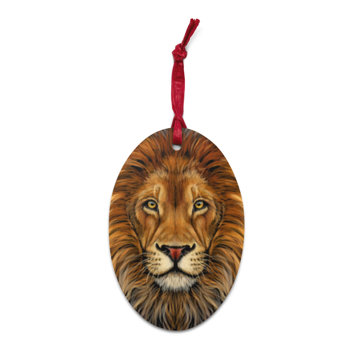 “STRONG” Bronze Wooden Ornaments W/Red Font