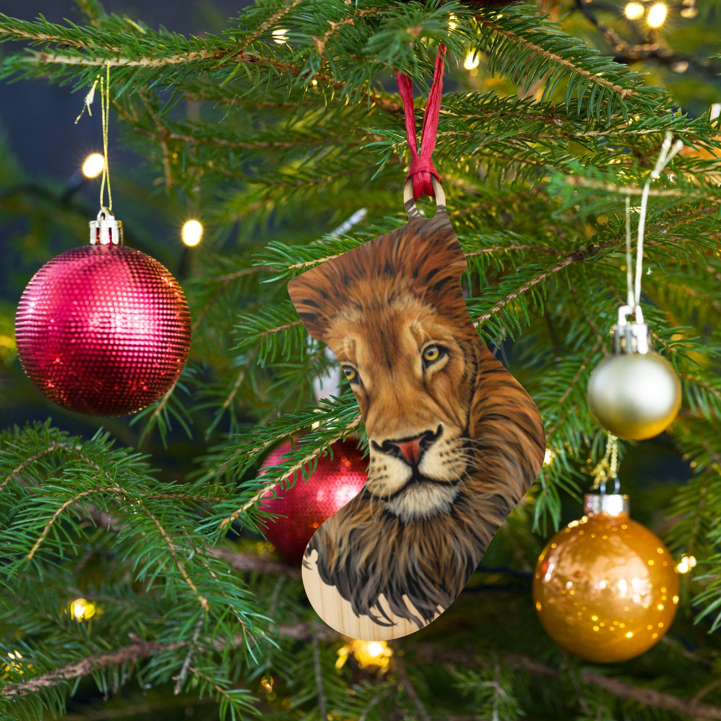“Lion”Wooden Ornaments