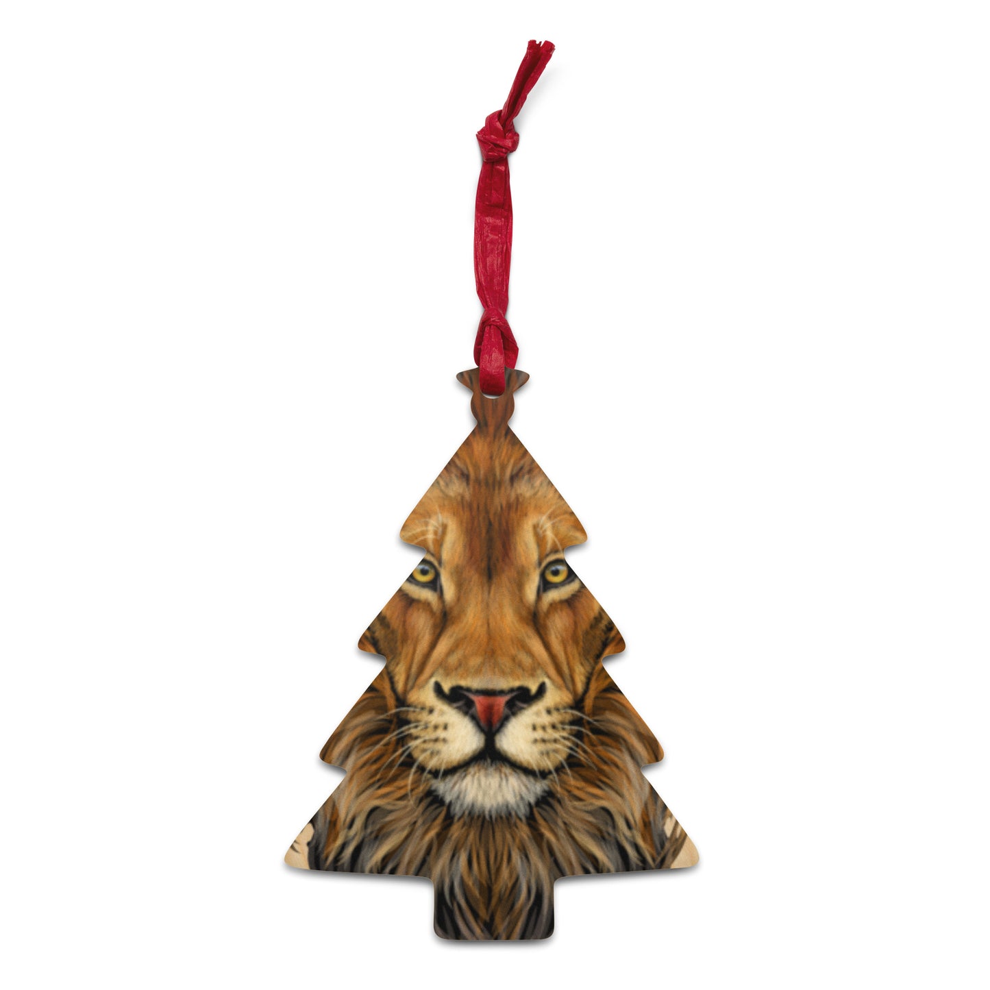 “STRONG”Wooden Ornaments W/Red Font
