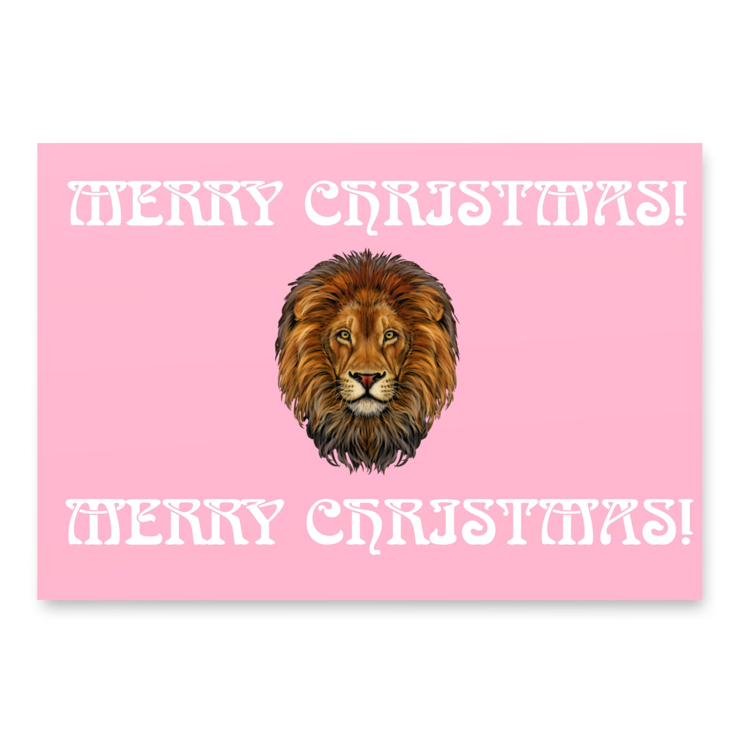 “STRONG” Cotton Candy Christmas Wrapping Paper Sheets W/White Font