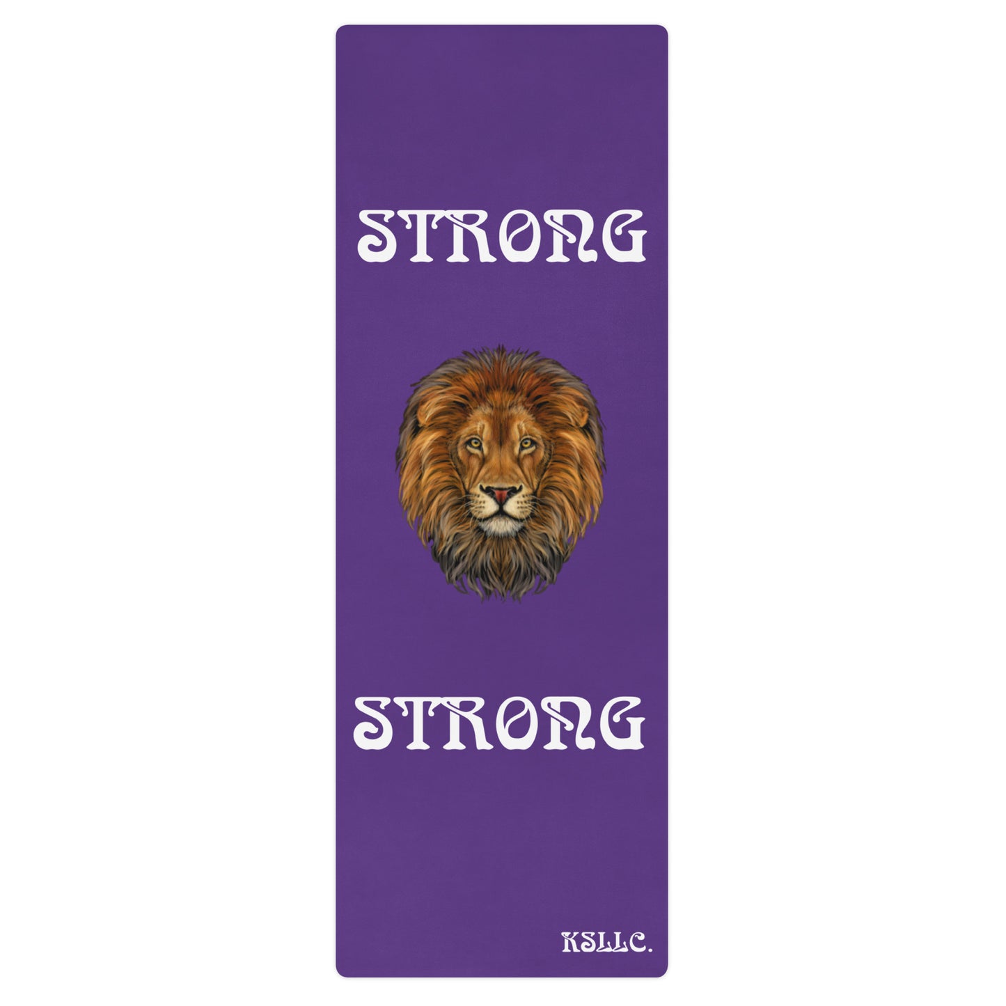 “STRONG”Purple Yoga Mat W/White Font